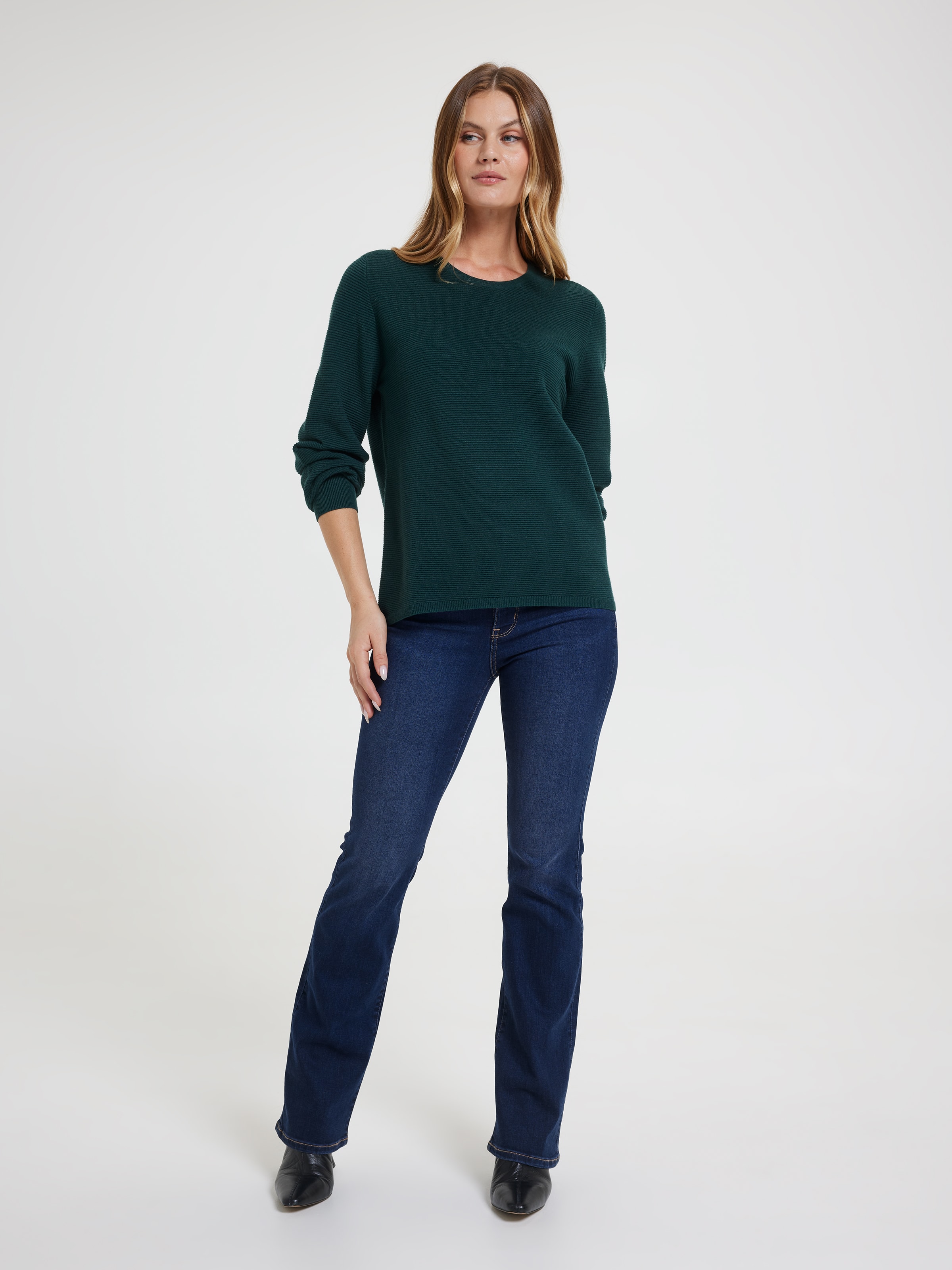 Elle Crewneck Ottoman Pullover
