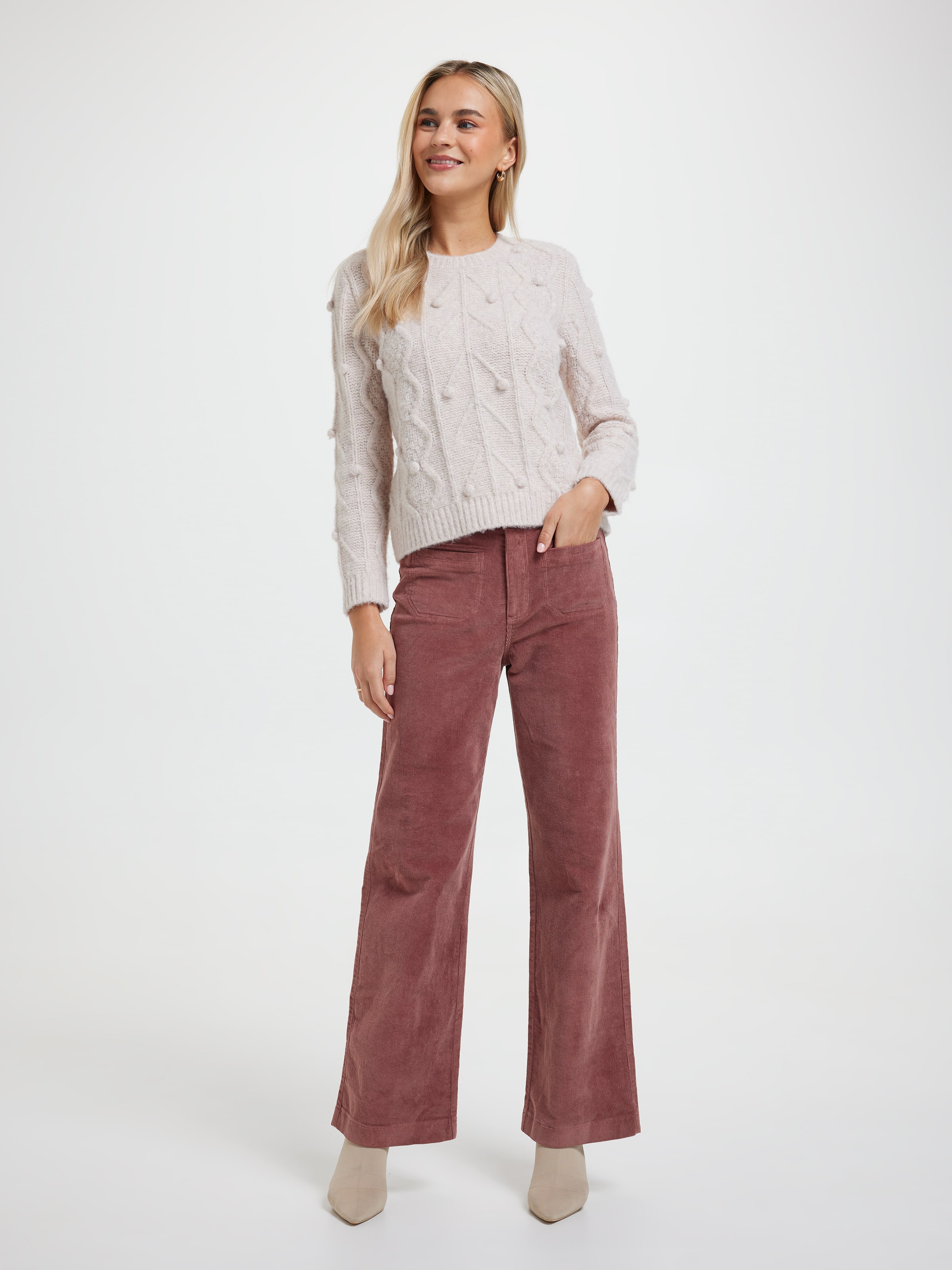 Thea Cable Detail Pullover