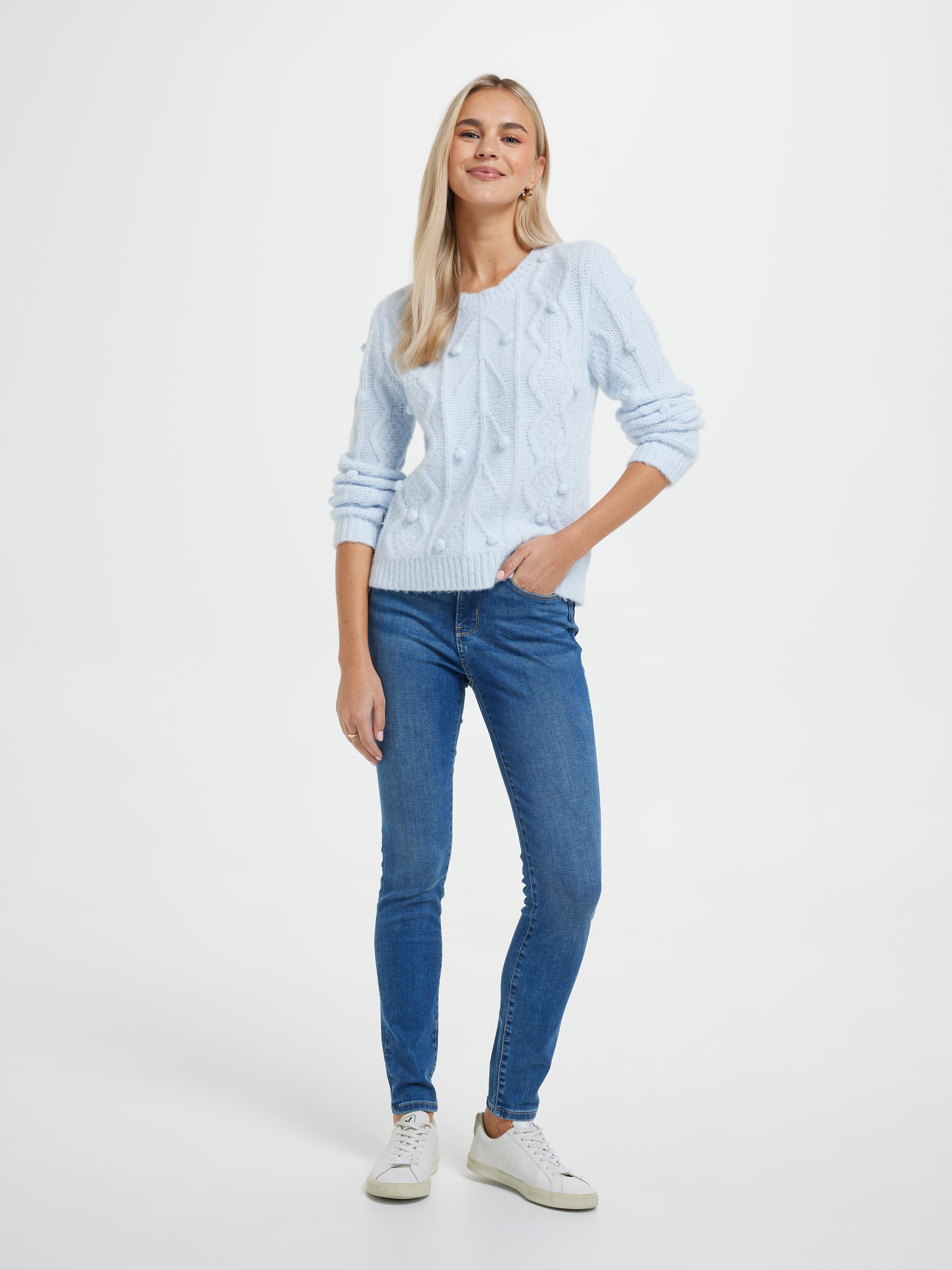 Thea Cable Detail Pullover