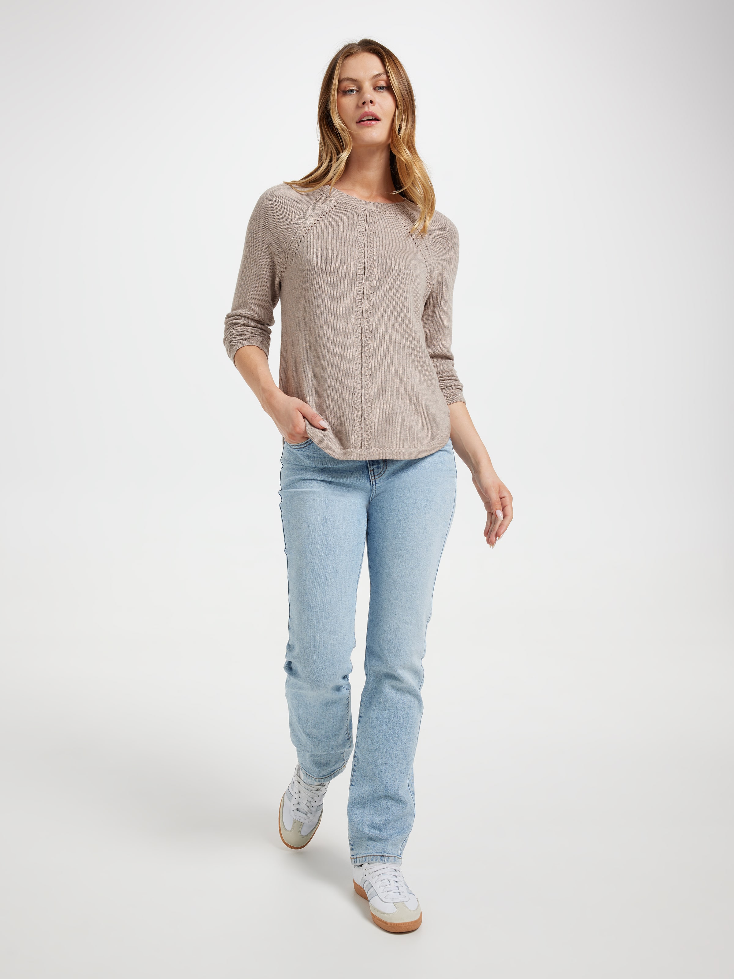 Millie Scoop Raglan Pullover
