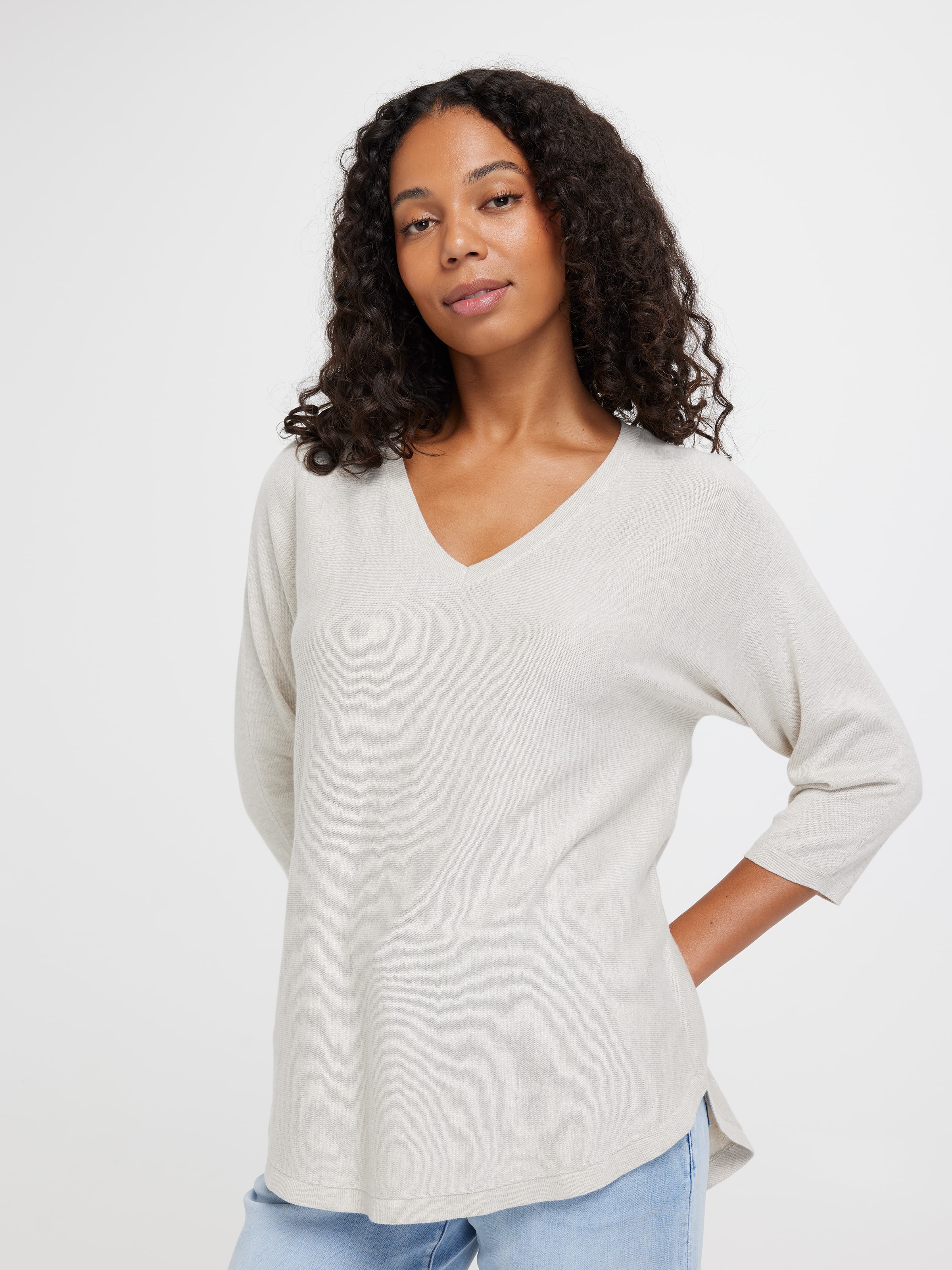 Jacquline 3/4 Sleeve Pullover