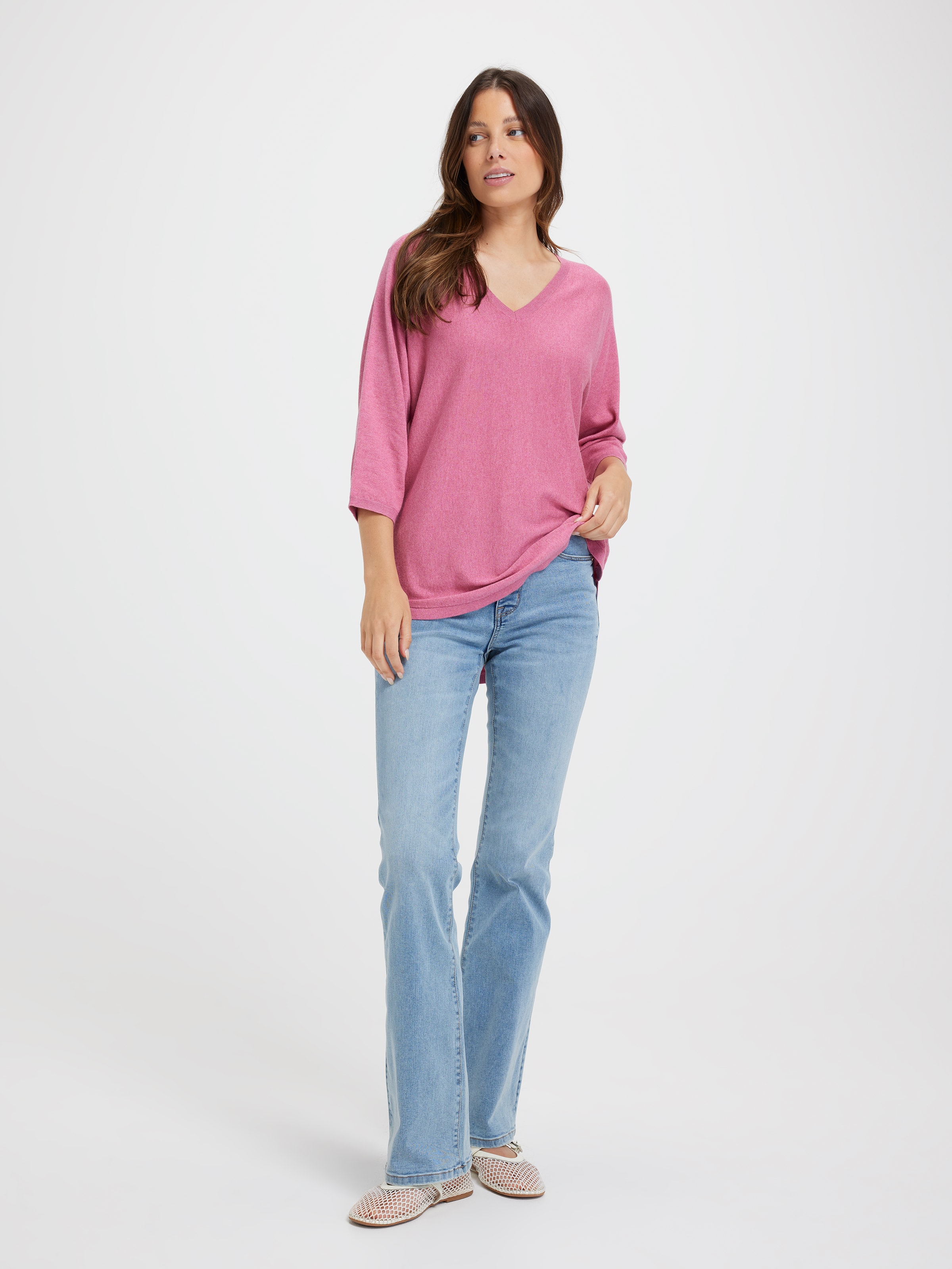 Jacquline 3/4 Sleeve Pullover