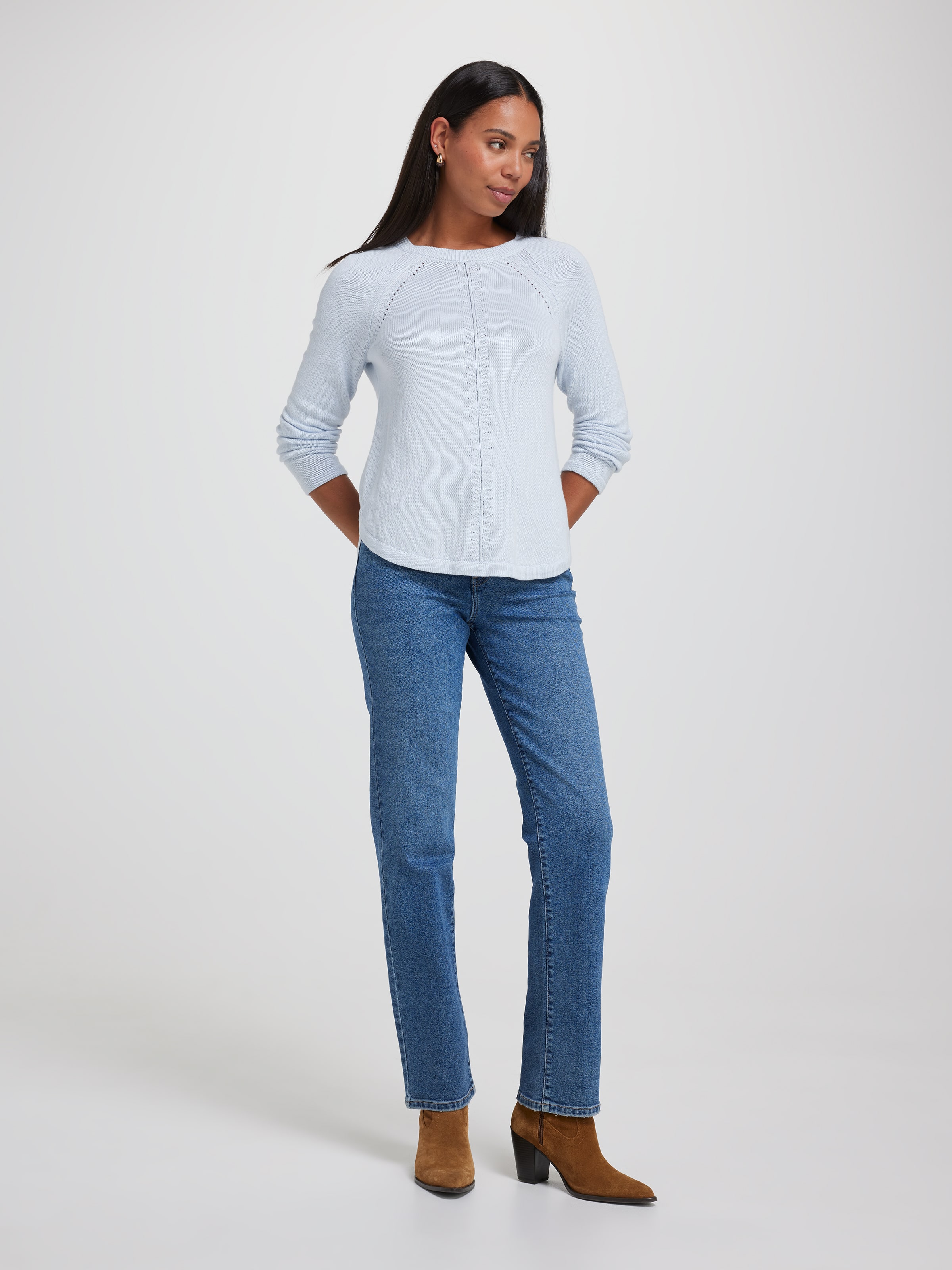 Millie Scoop Hem Pullover