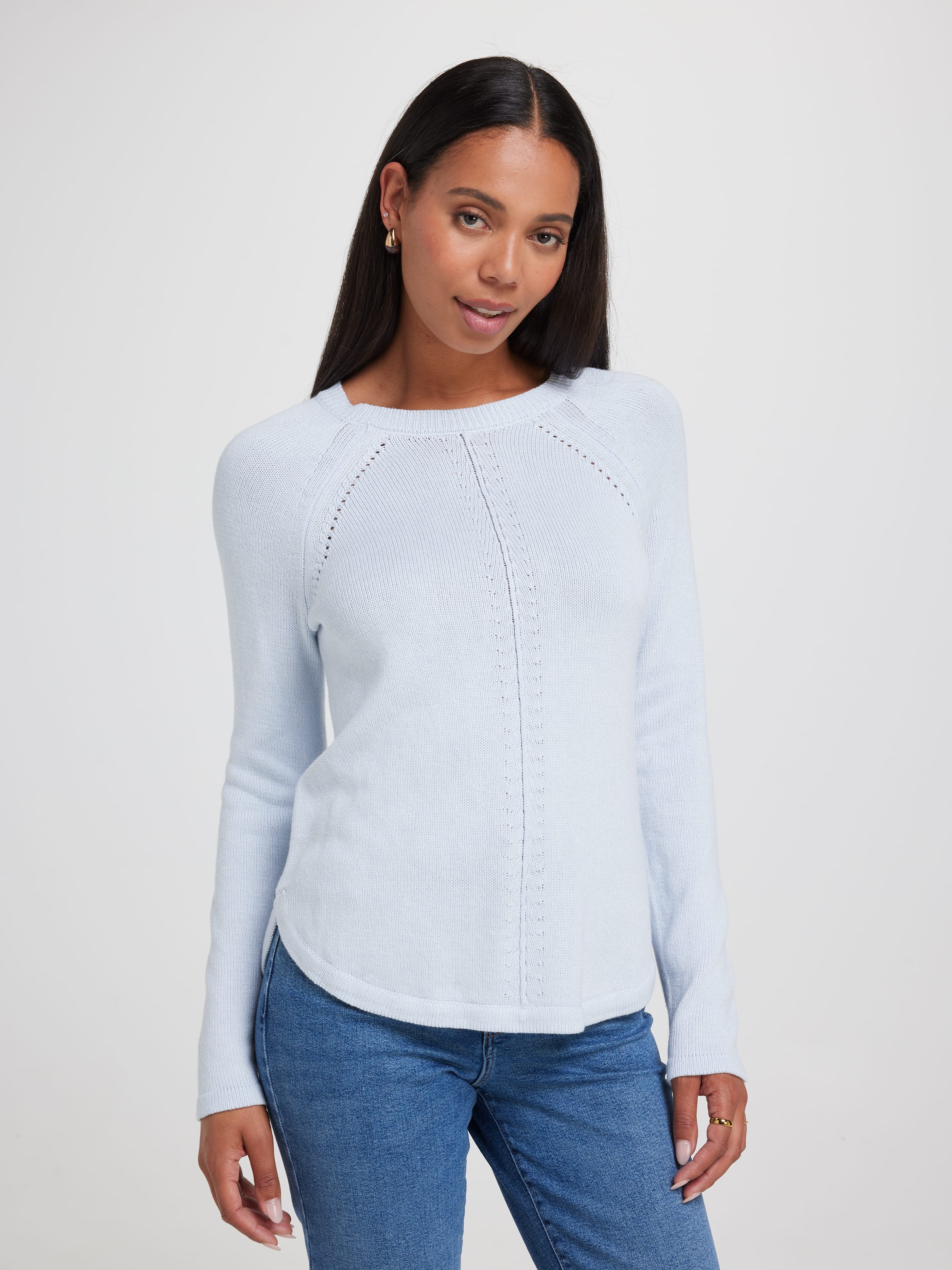 Millie Scoop Hem Pullover