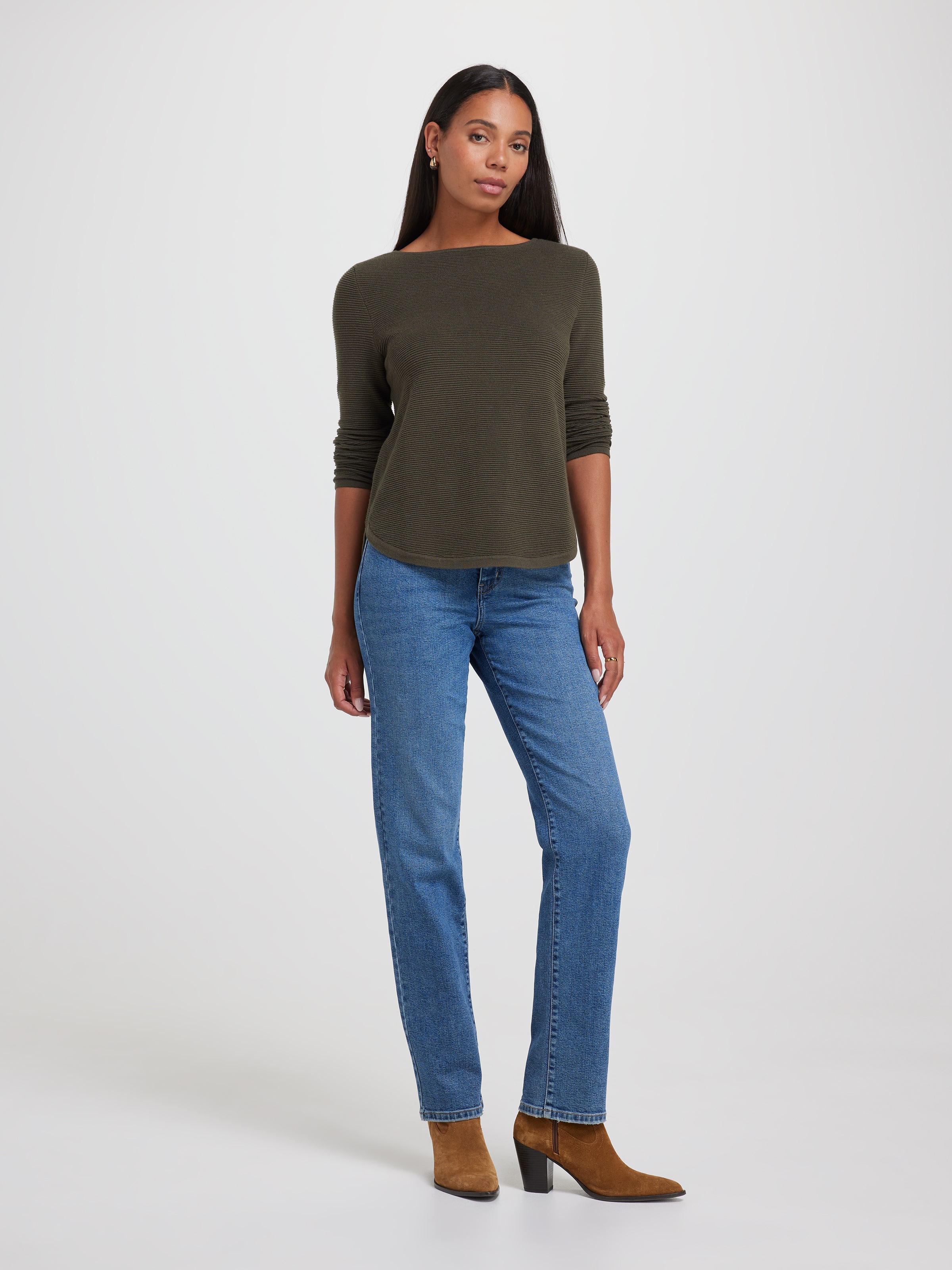 Millie Ottoman Scoop Pullover