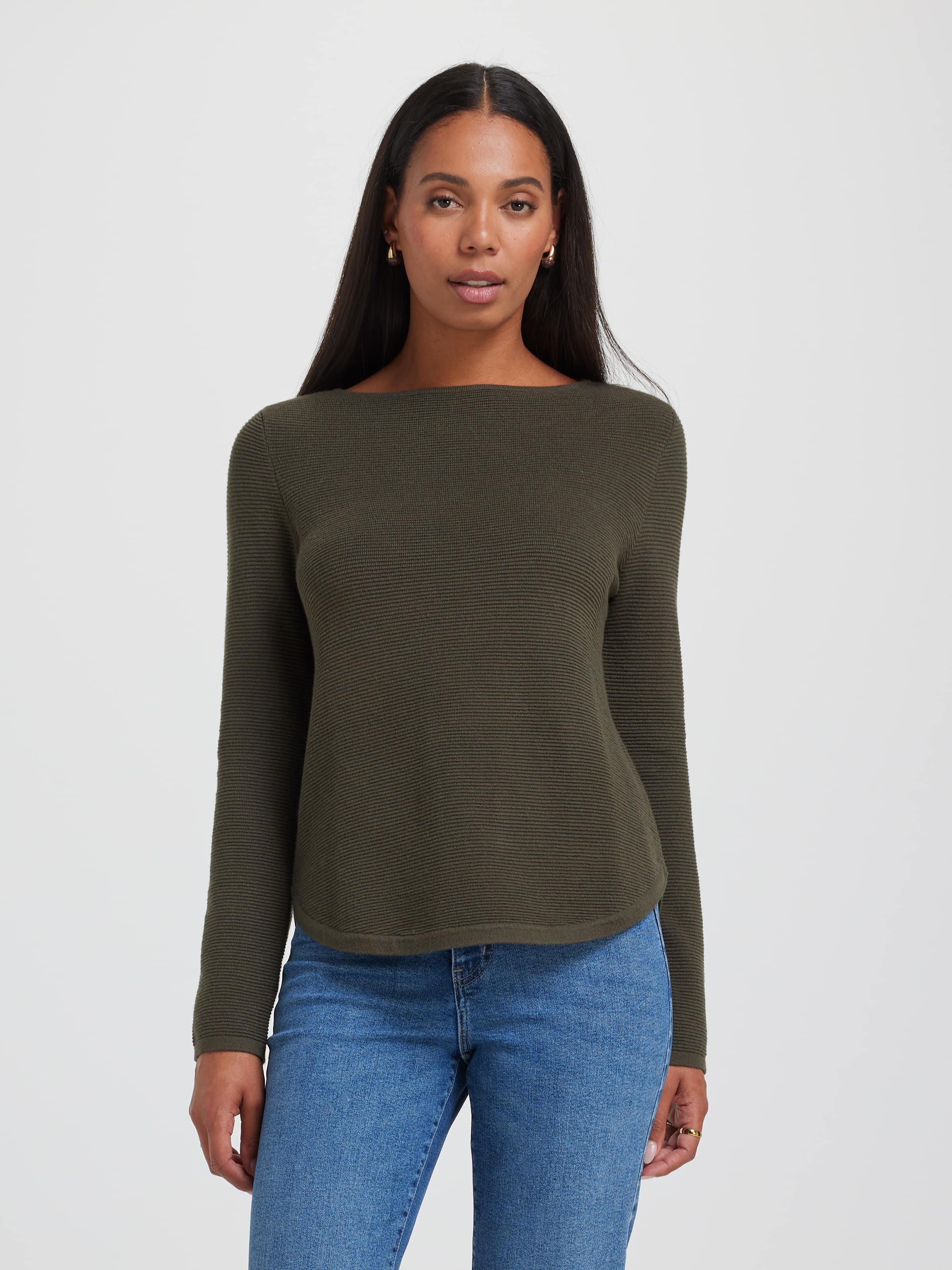Millie Ottoman Scoop Pullover