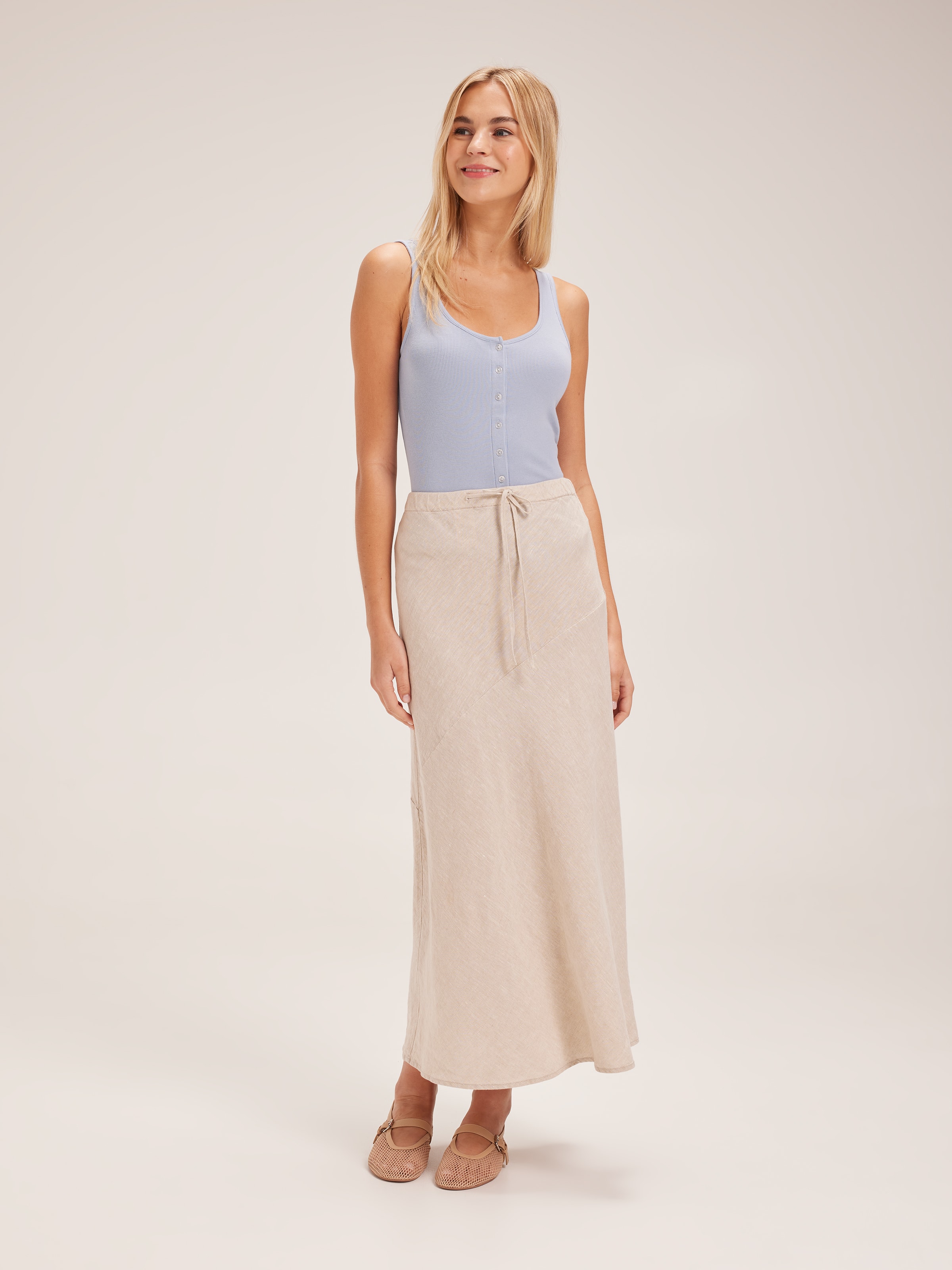 Nina Button Through Modal Tank