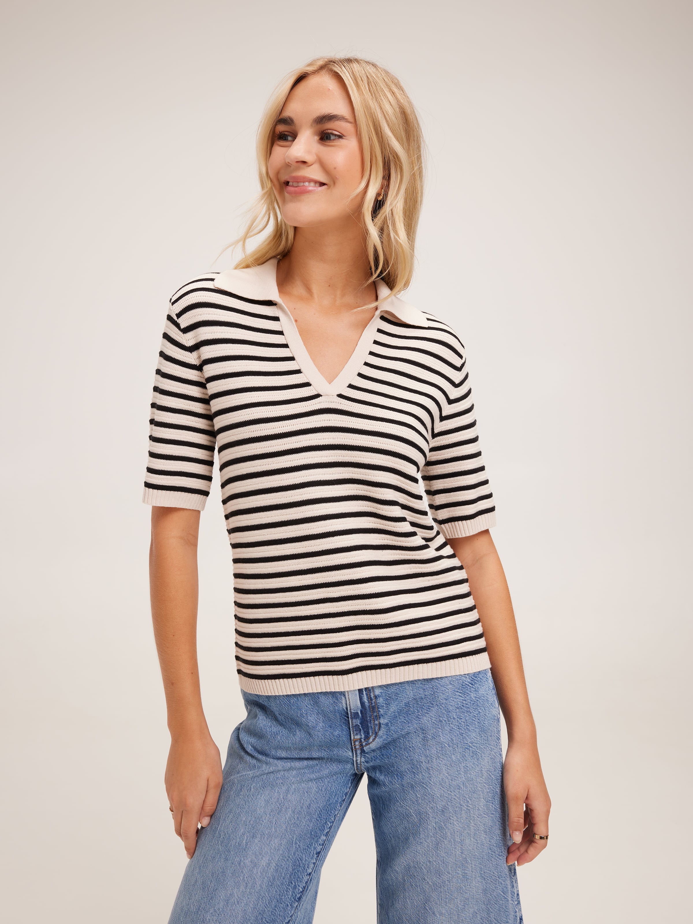 Charli Crochet Collar Pullover