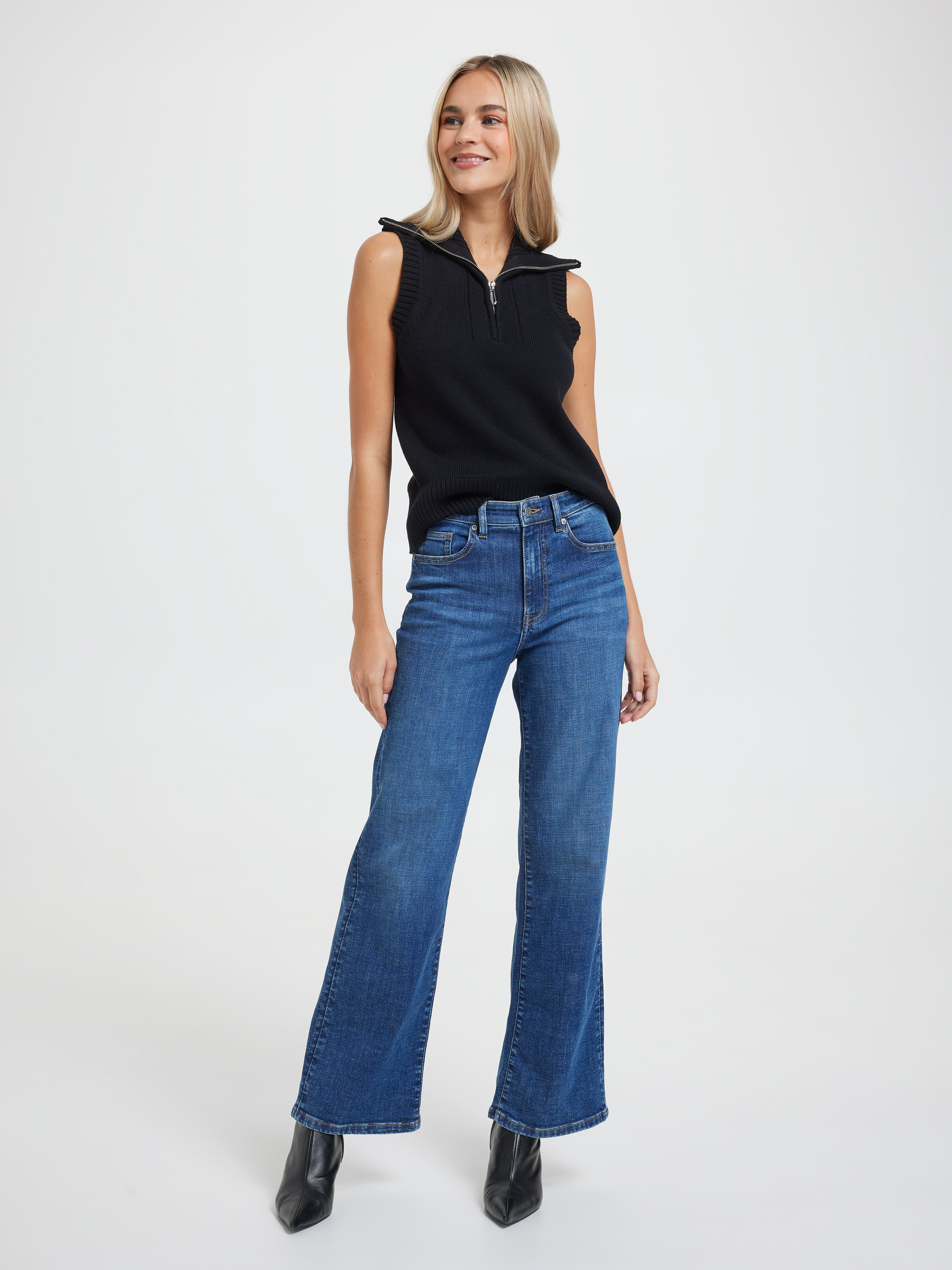 Monique Zip Neck Vest