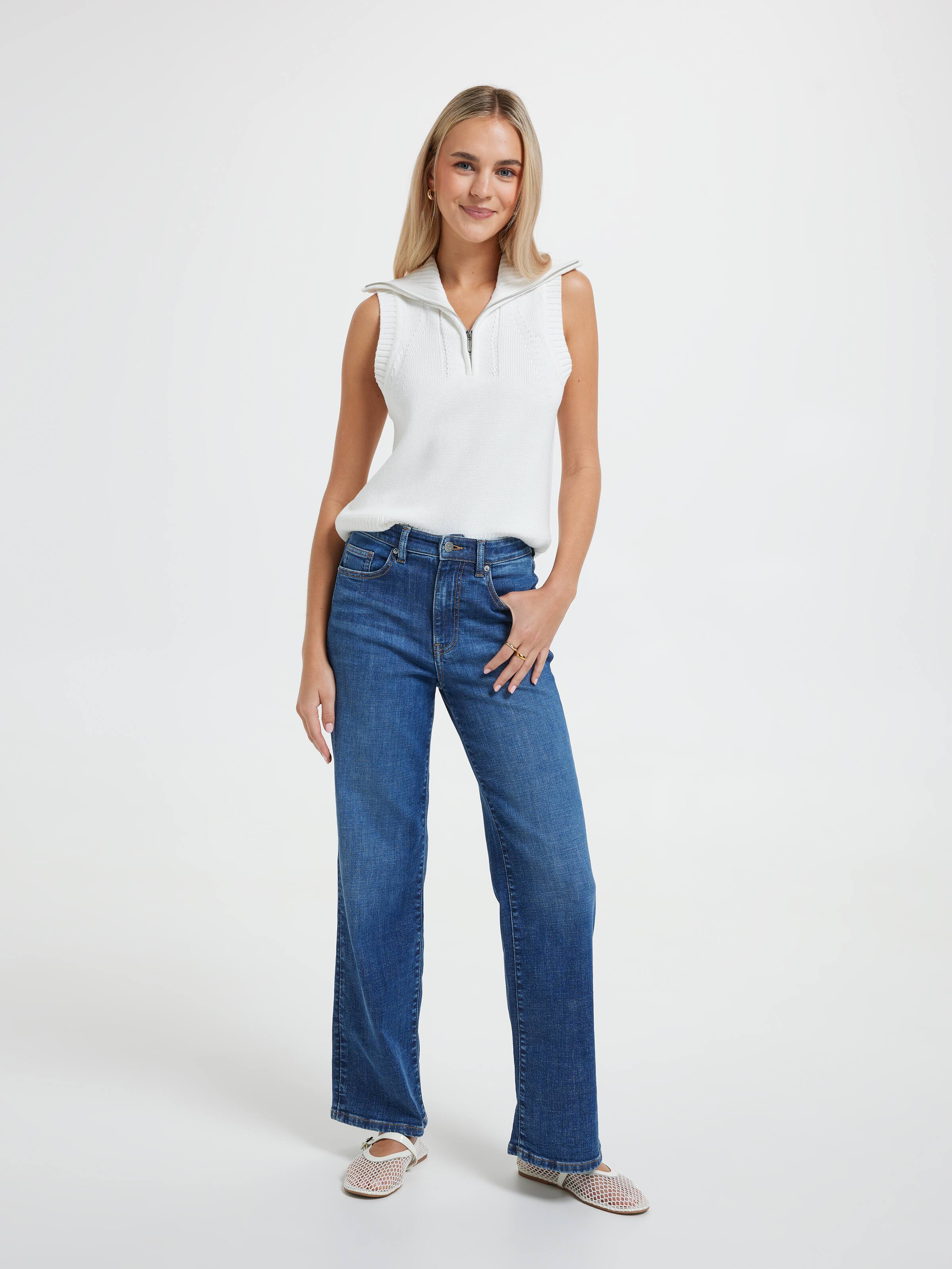 Monique Zip Neck Vest