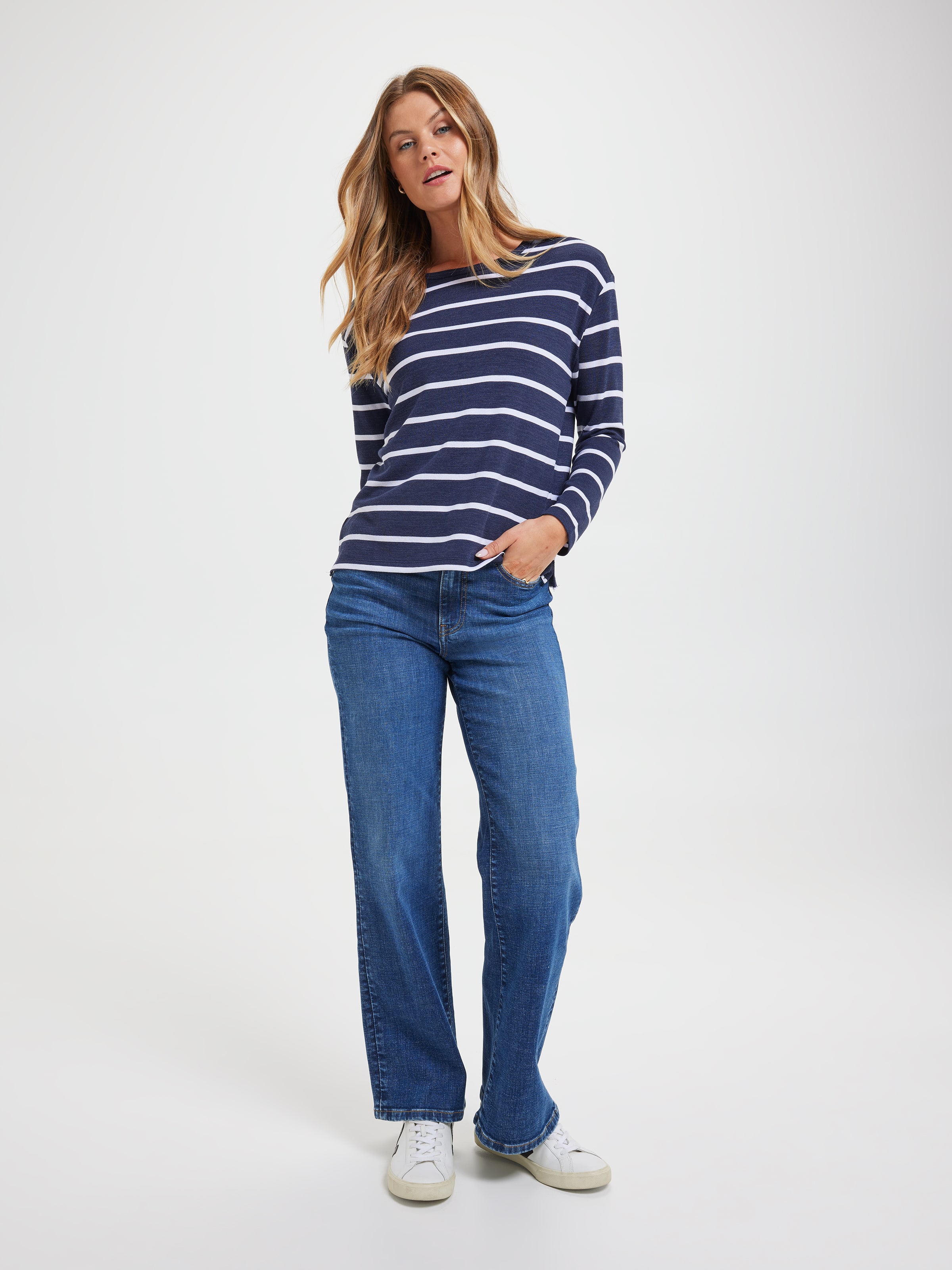 Rori Long Sleeve Stripe Tee