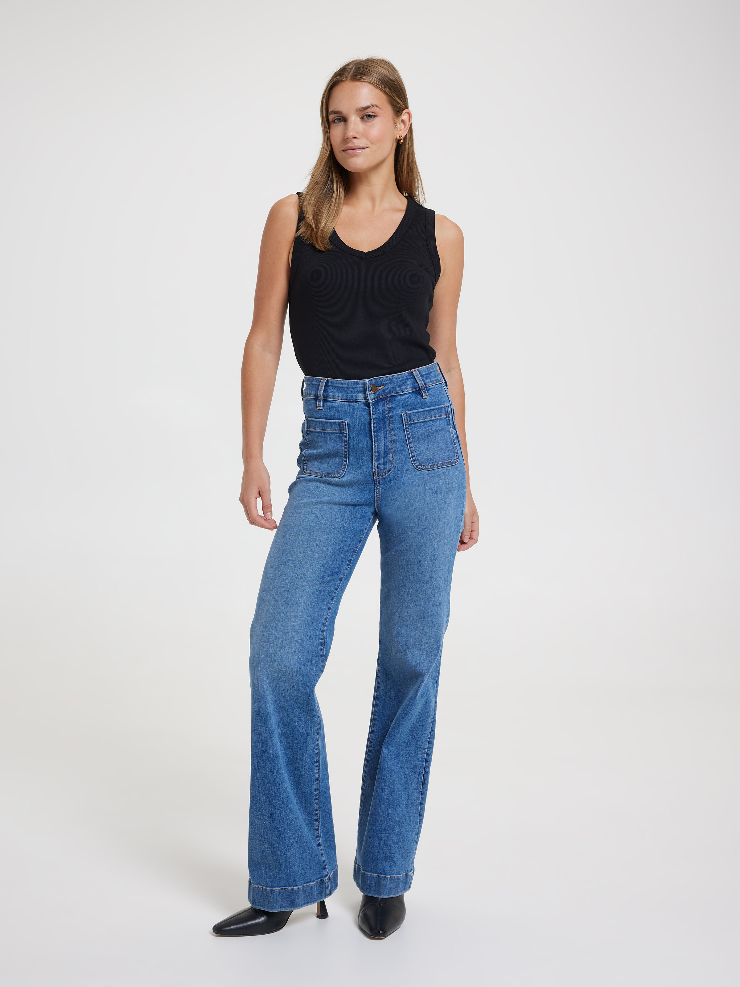 Kaia V-Neck Rib Tank
