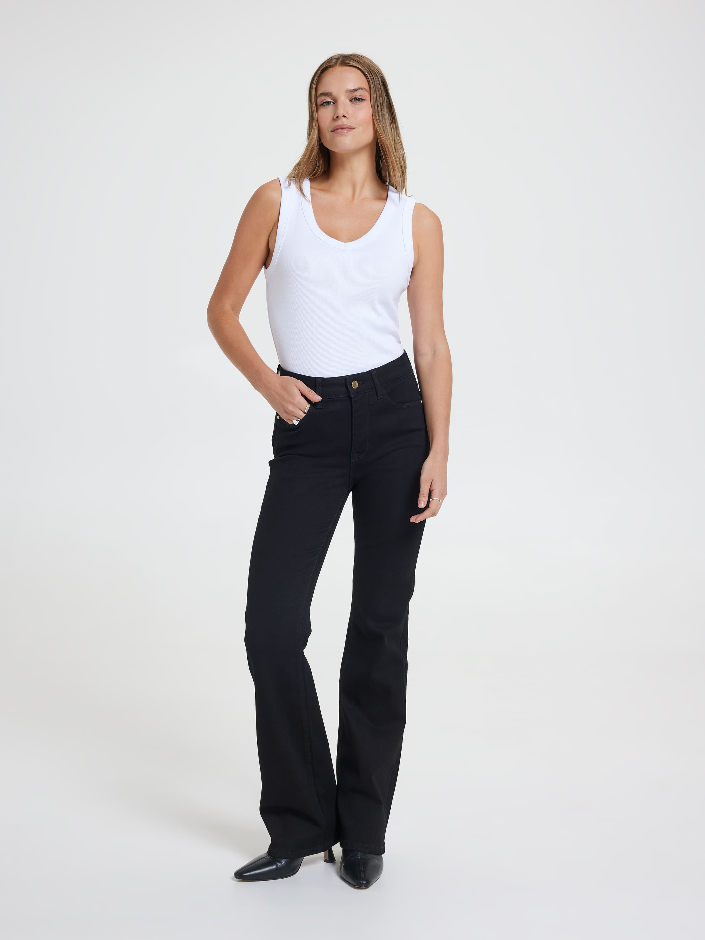 Kaia V-Neck Rib Tank