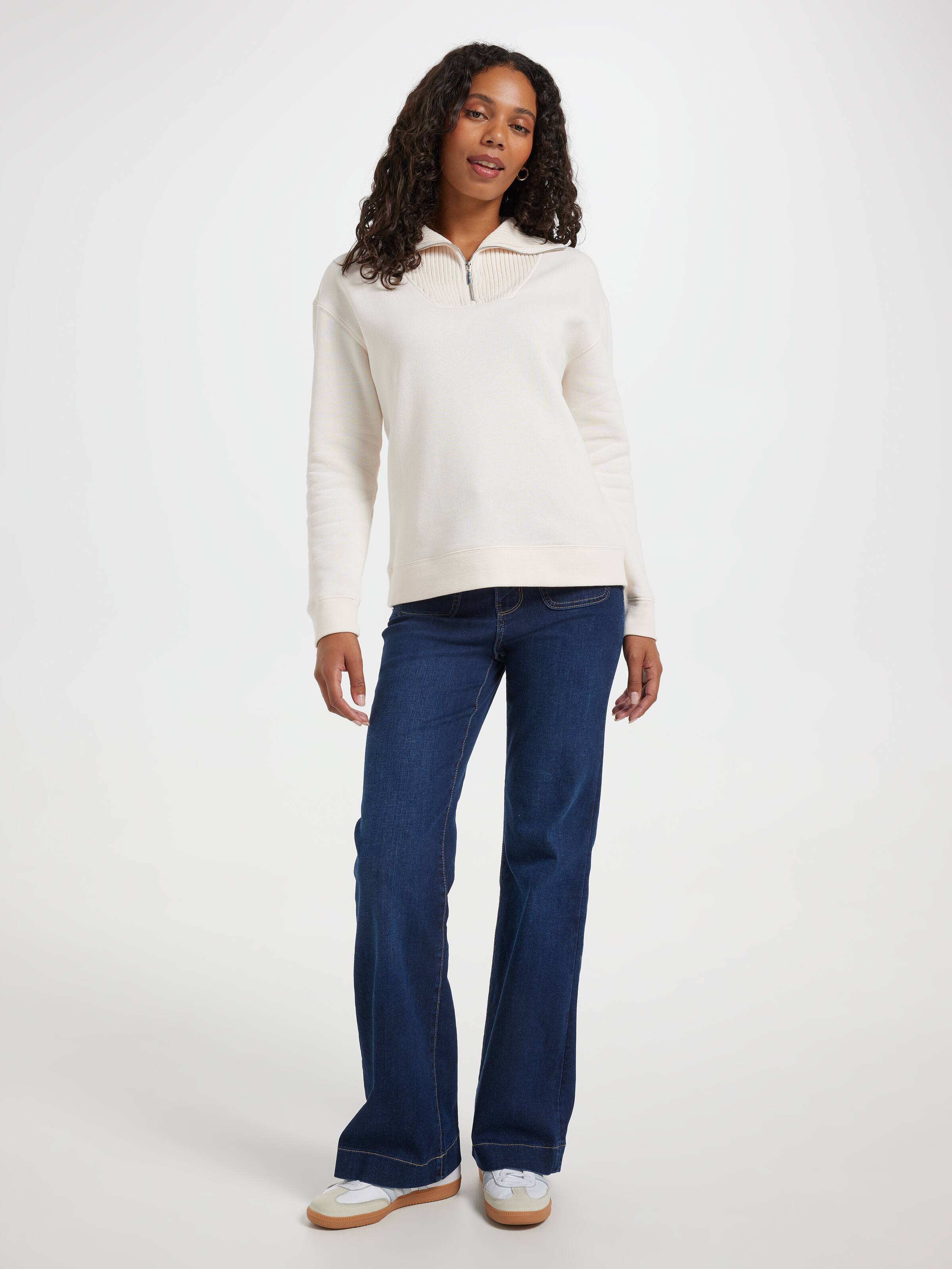 Zoey Half Zip Sweat