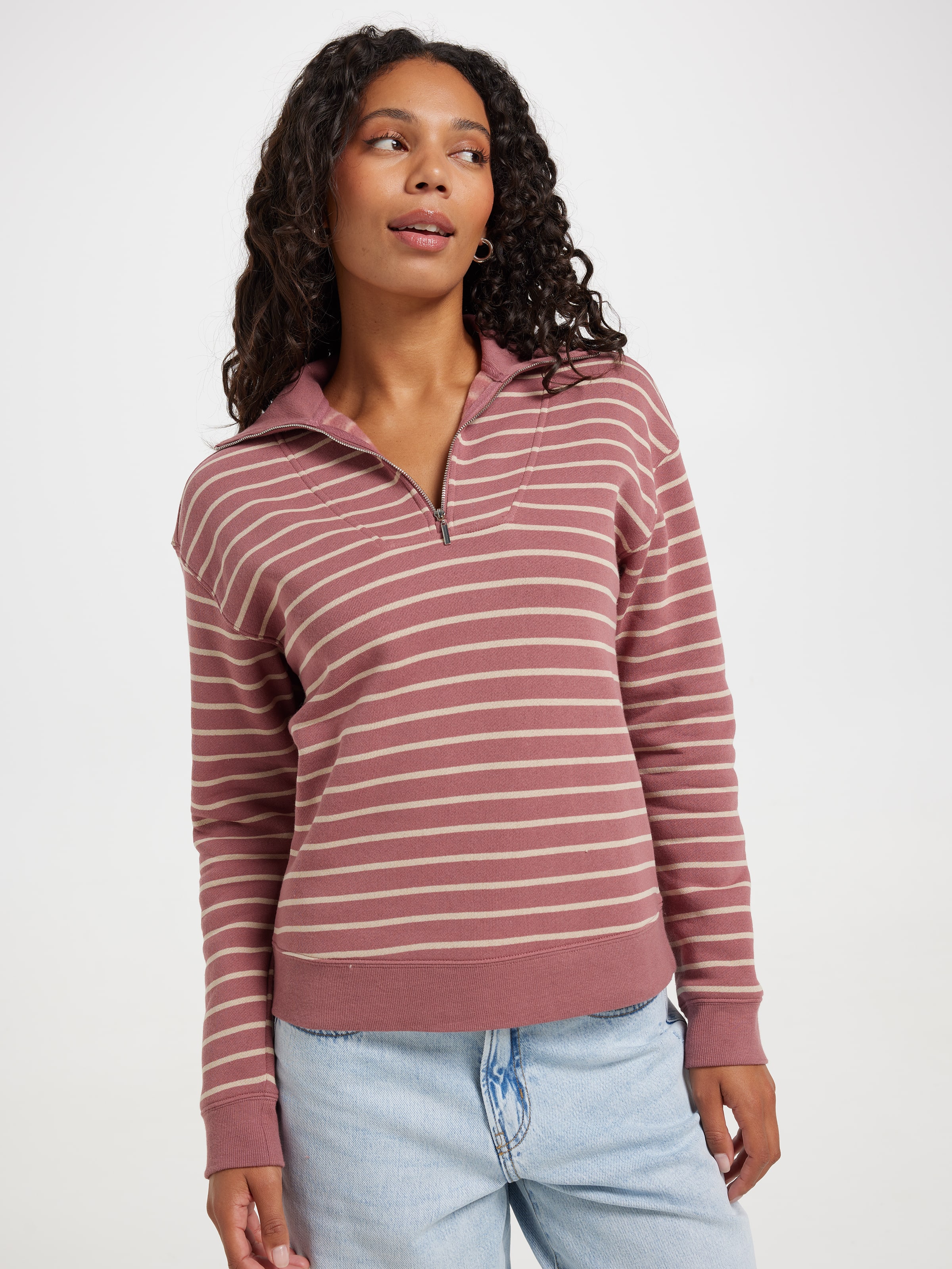 Zoey Half Zip Sweat