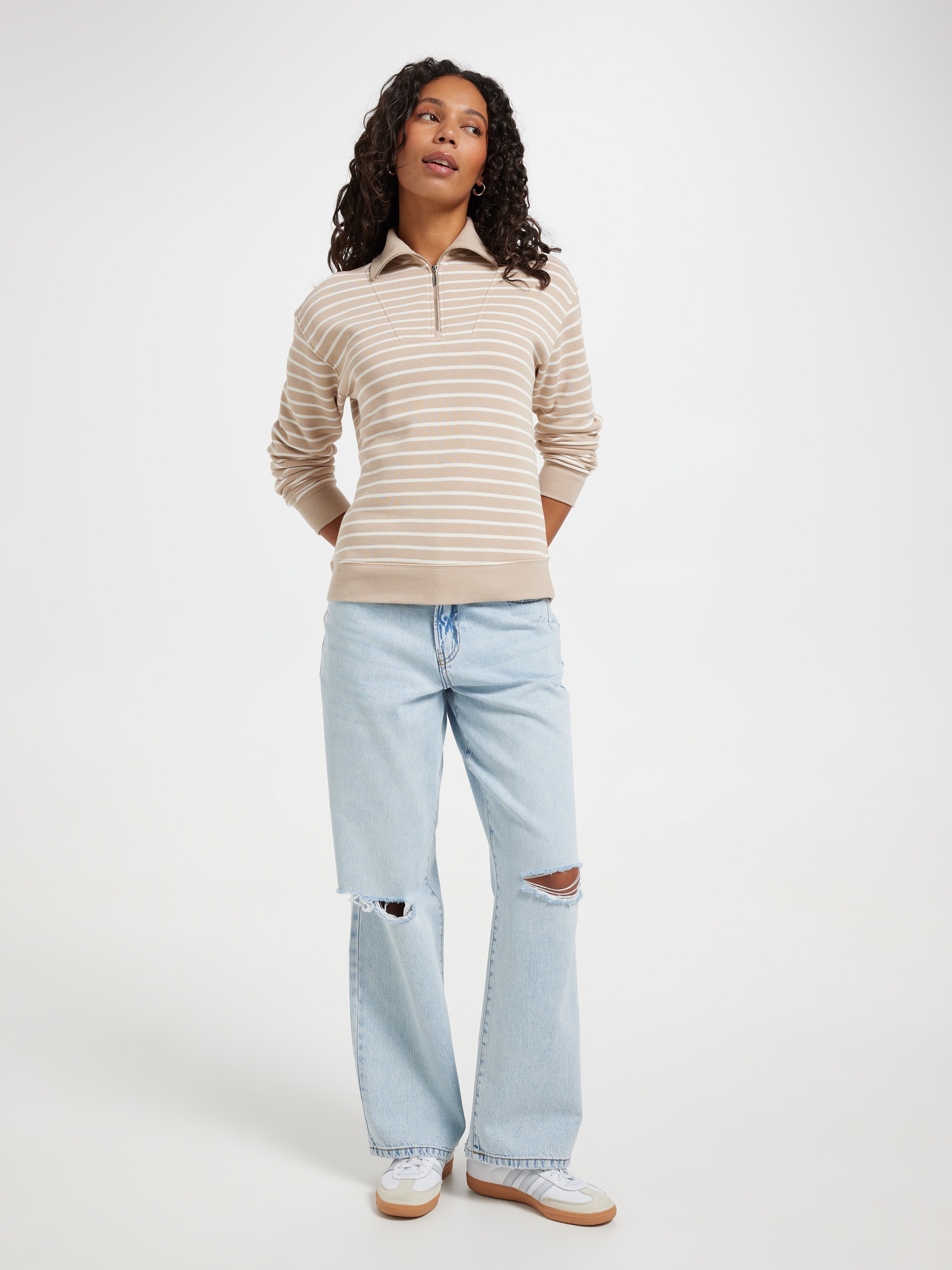Zoey Half Zip Sweat