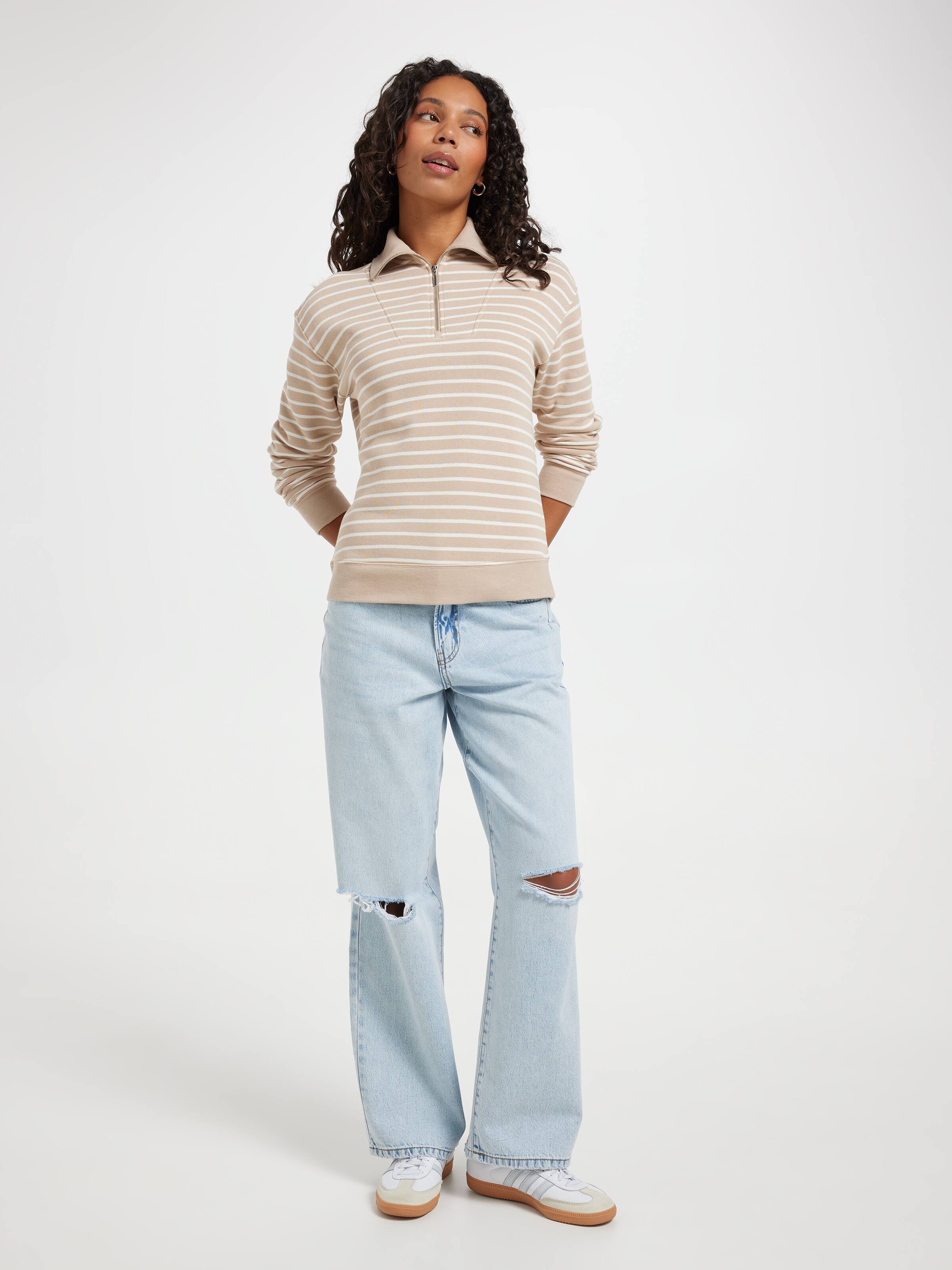 Zoey Half Zip Sweat