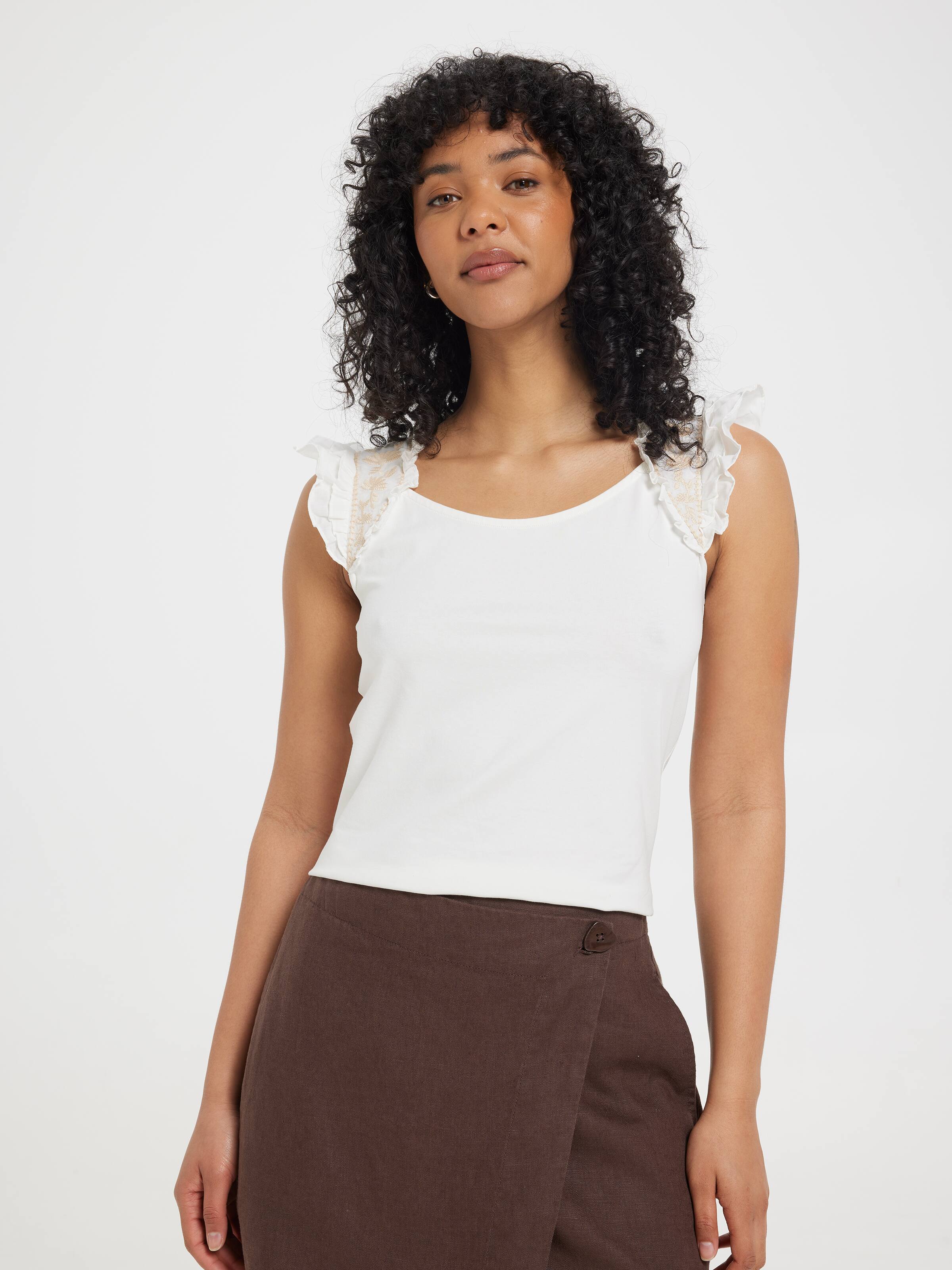 Zuri Flutter Sleeve Top