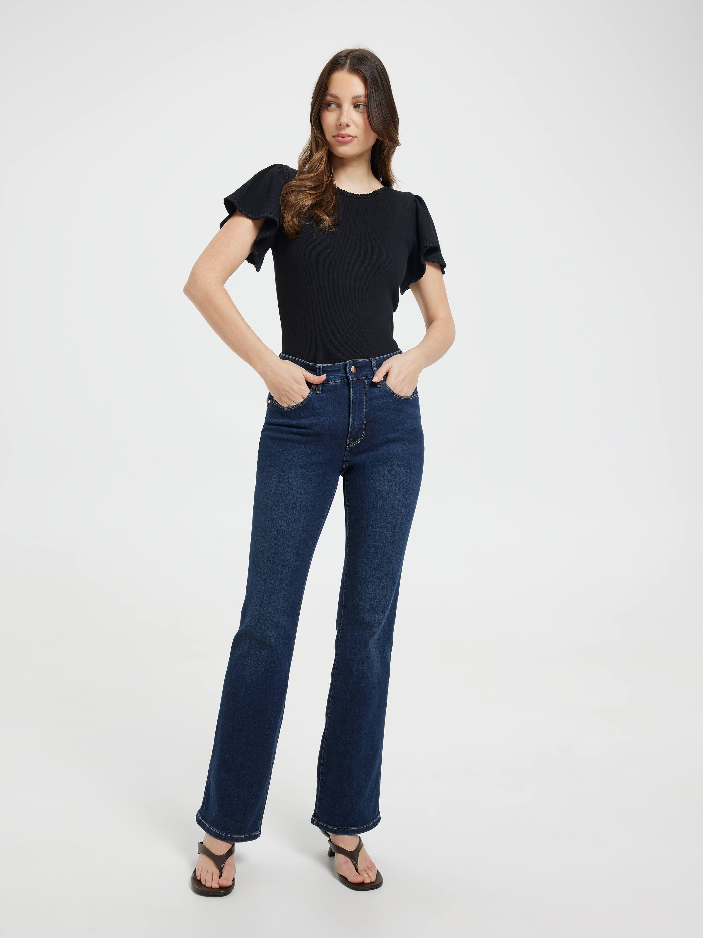 Amiri Flutter Sleeve Top