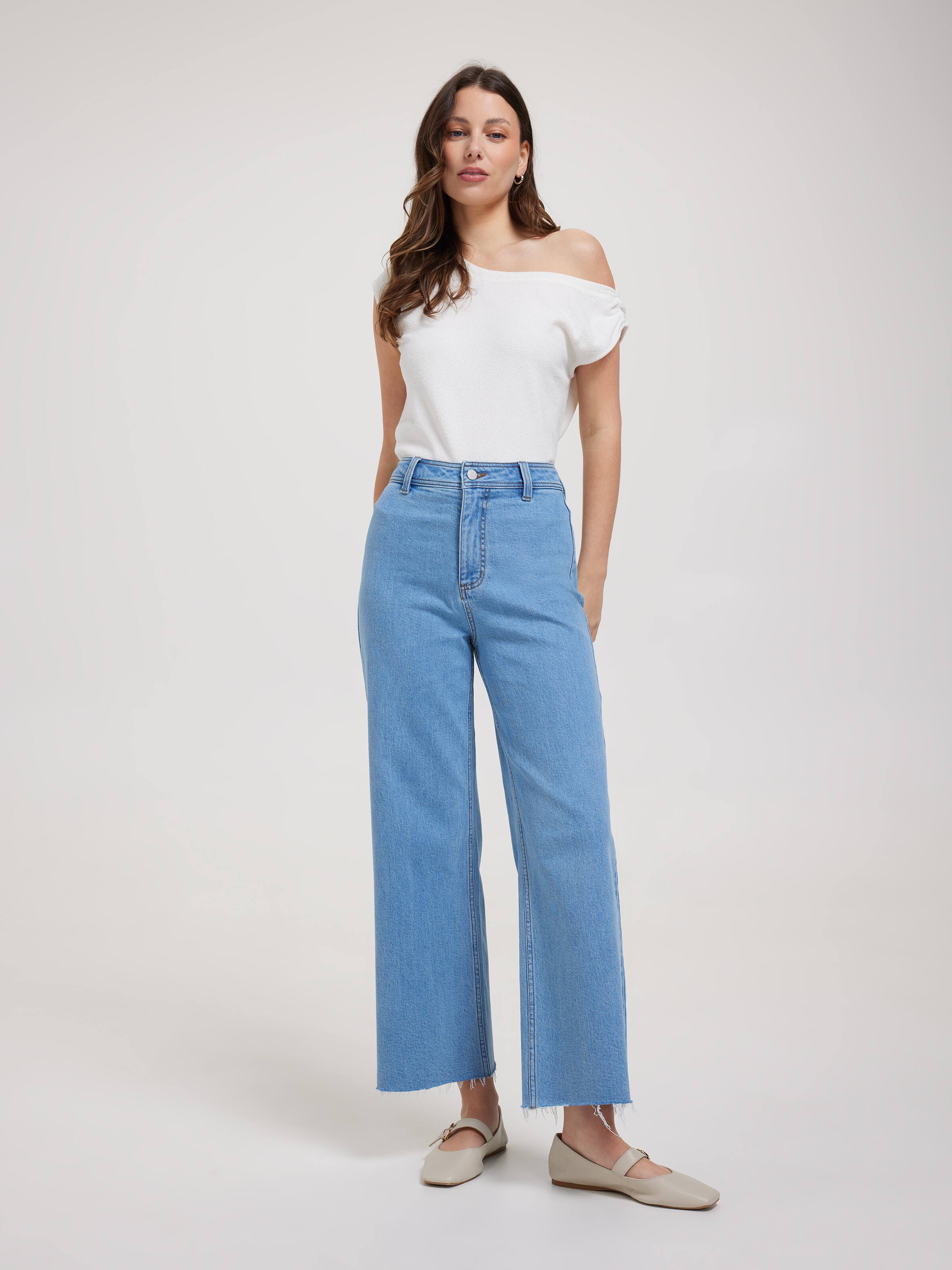 Chloe Boucle Off Shoulder Top