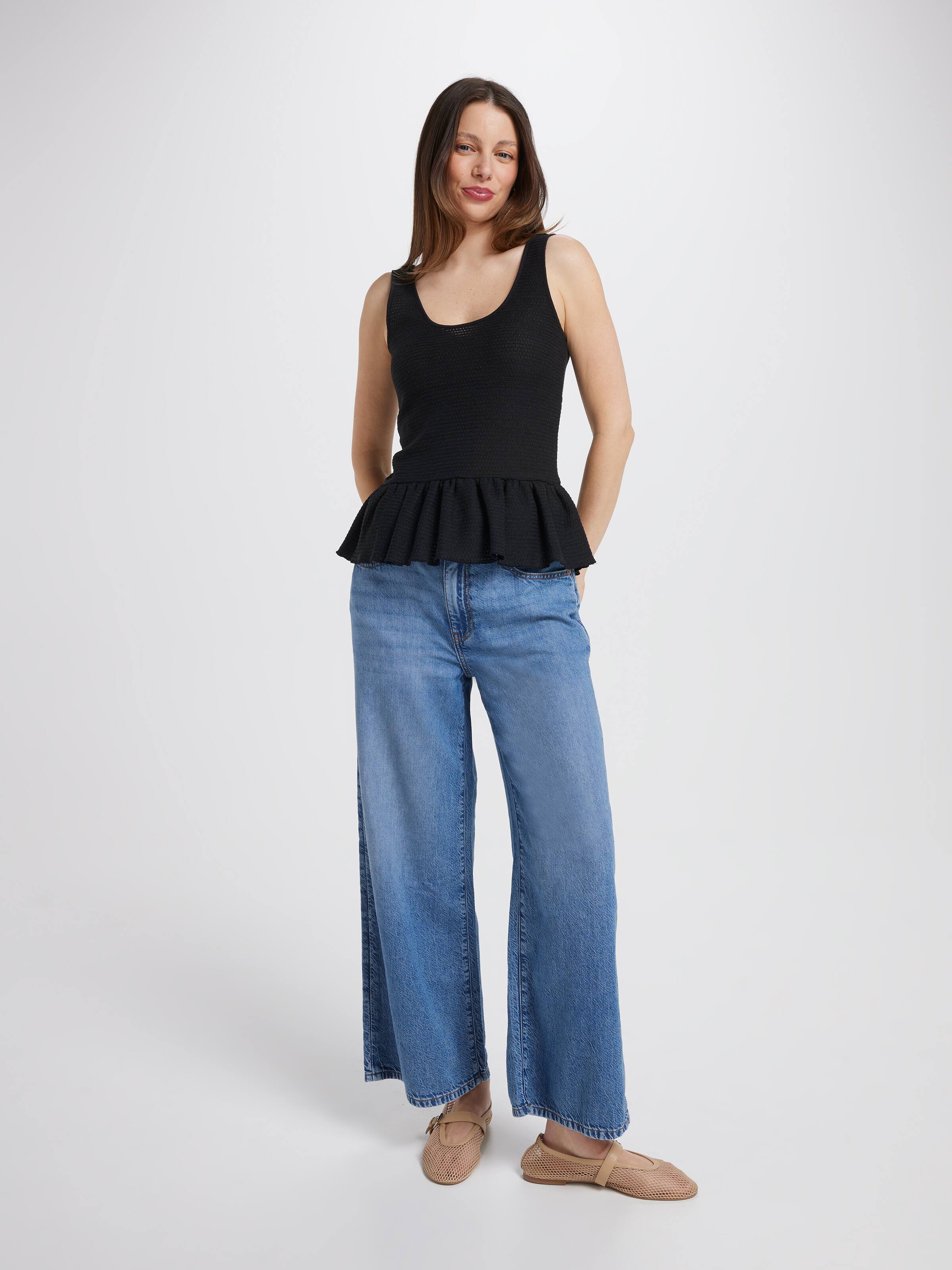 Flora Peplum Top