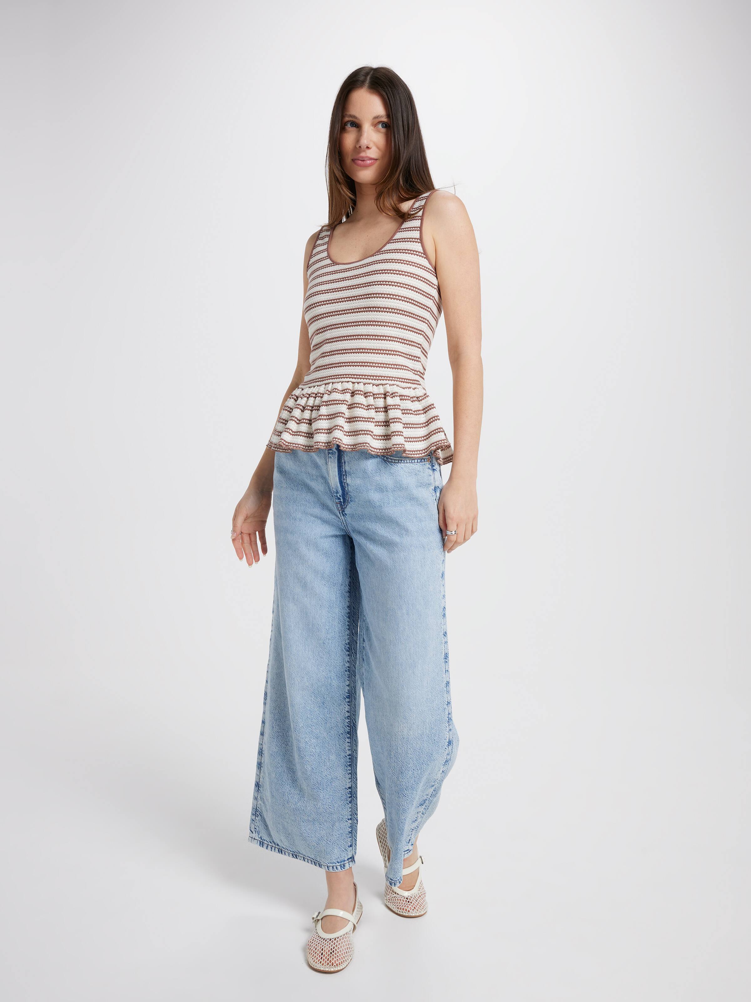 Flora Peplum Top