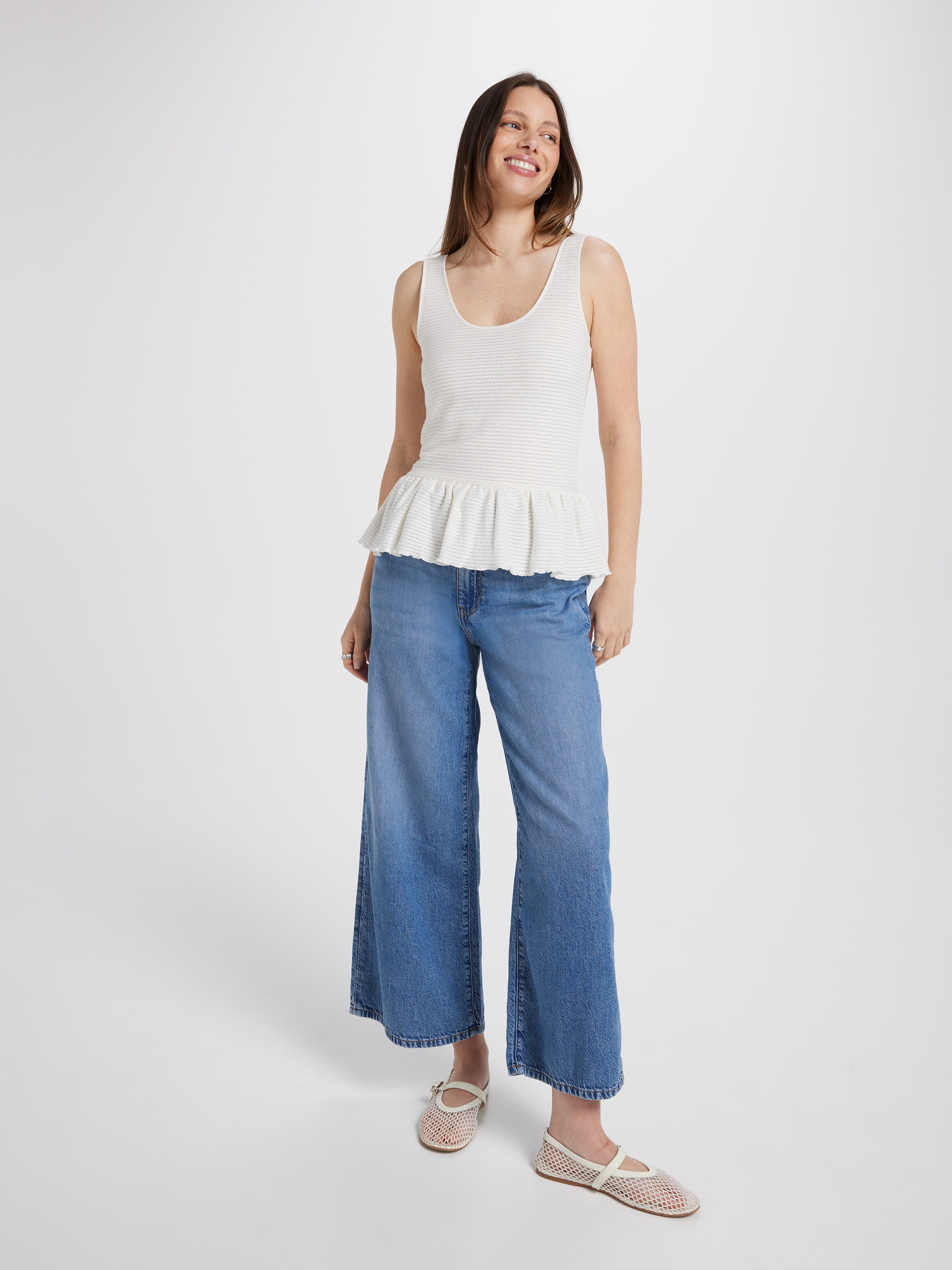 Flora Peplum Top