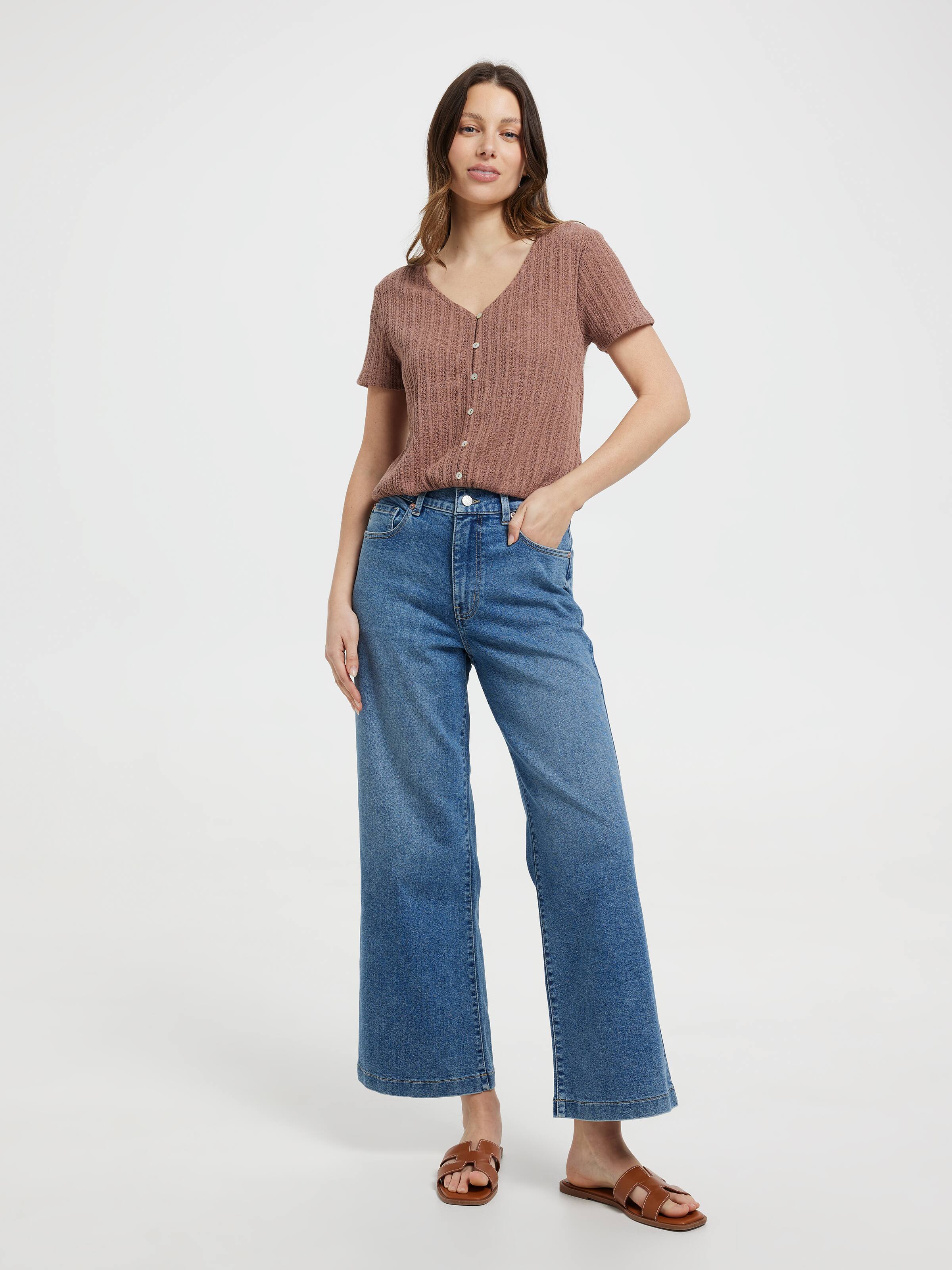 Camilla Bubble Hem Ss Top