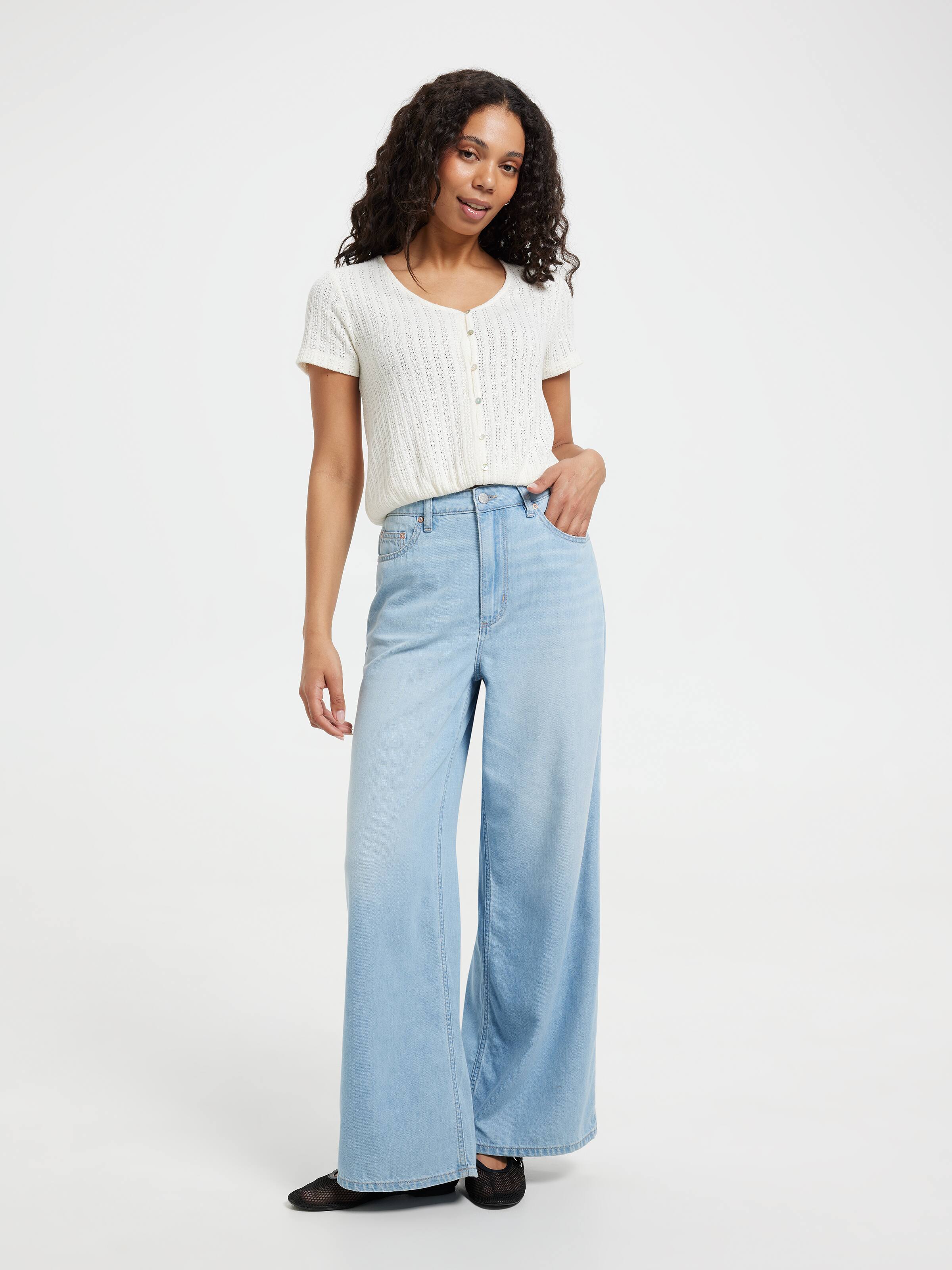 Camilla Bubble Hem Ss Top