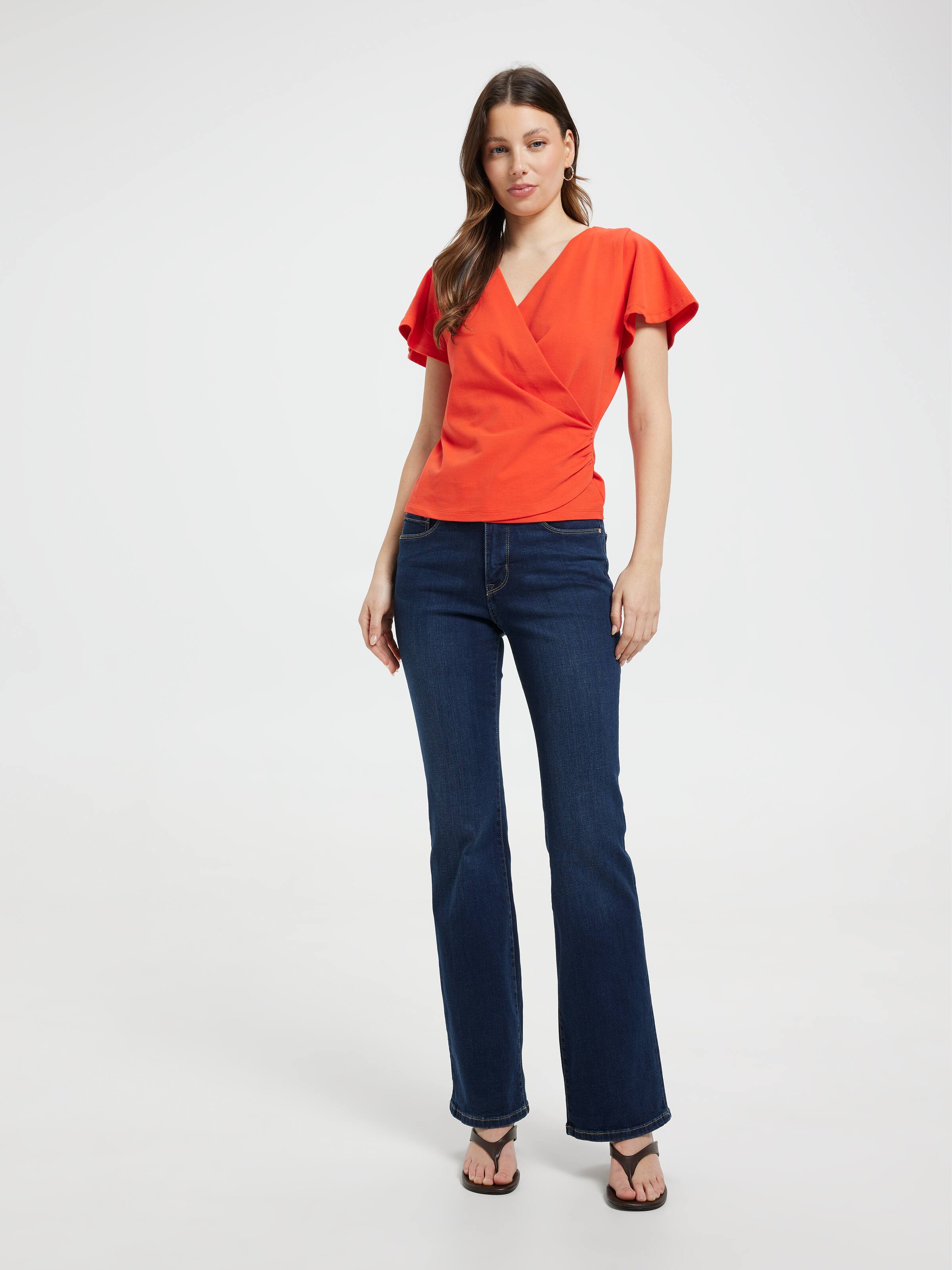 Quincy Short Sleeve Wrap Top