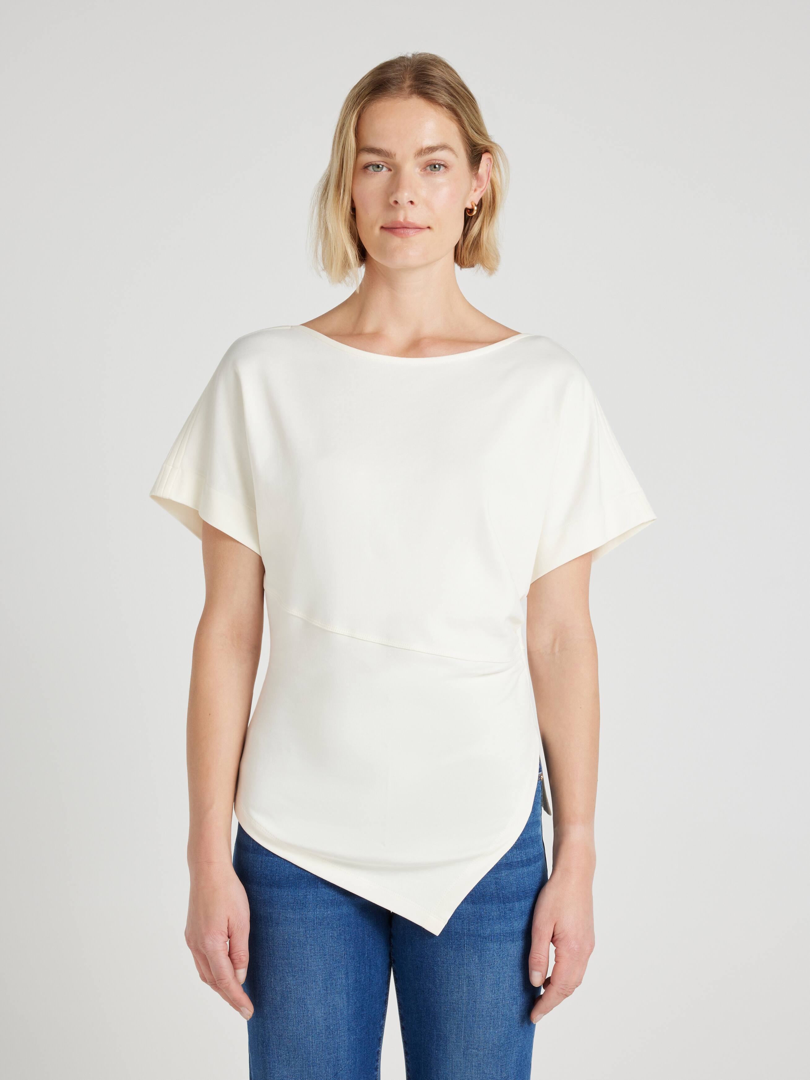 Freya Asymmetrical Side Gathered Top