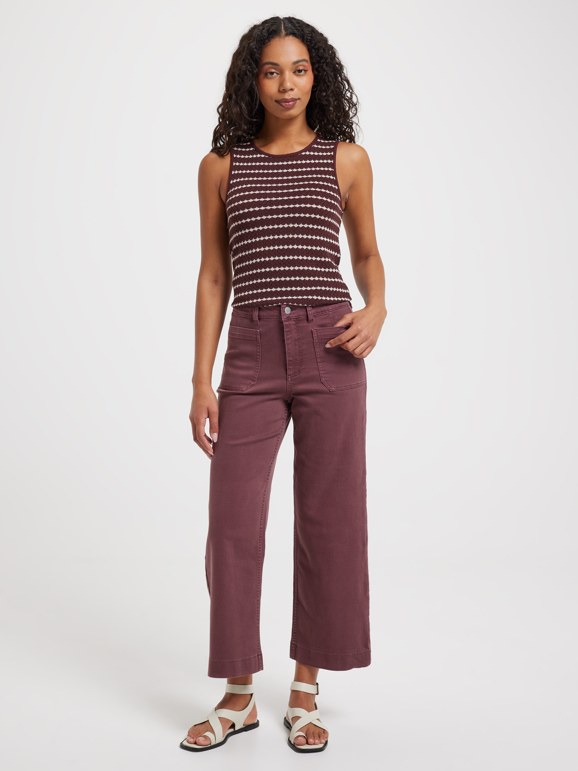 Ayla Crochet Textured Tank