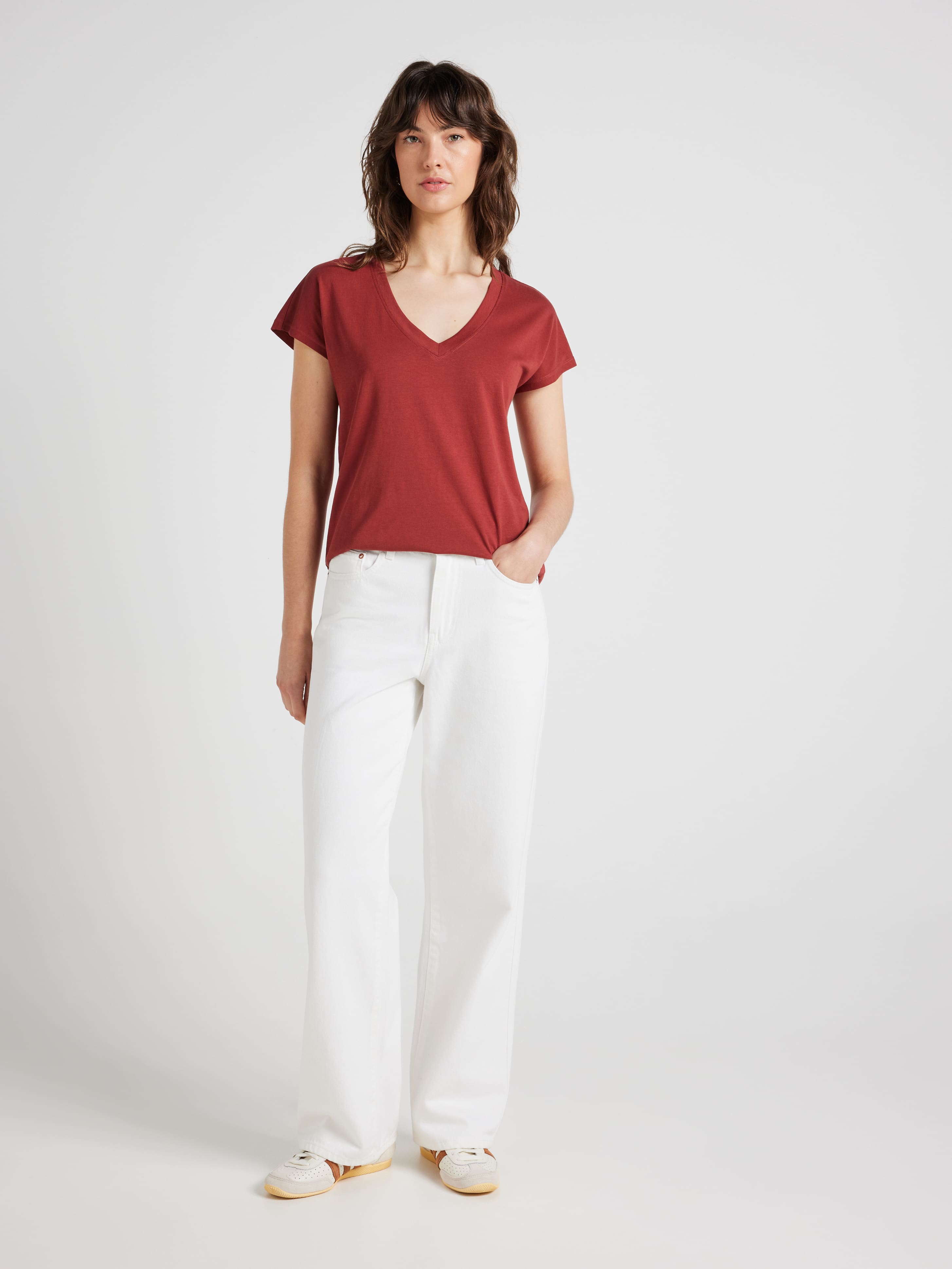 The Signature V Neck Tee