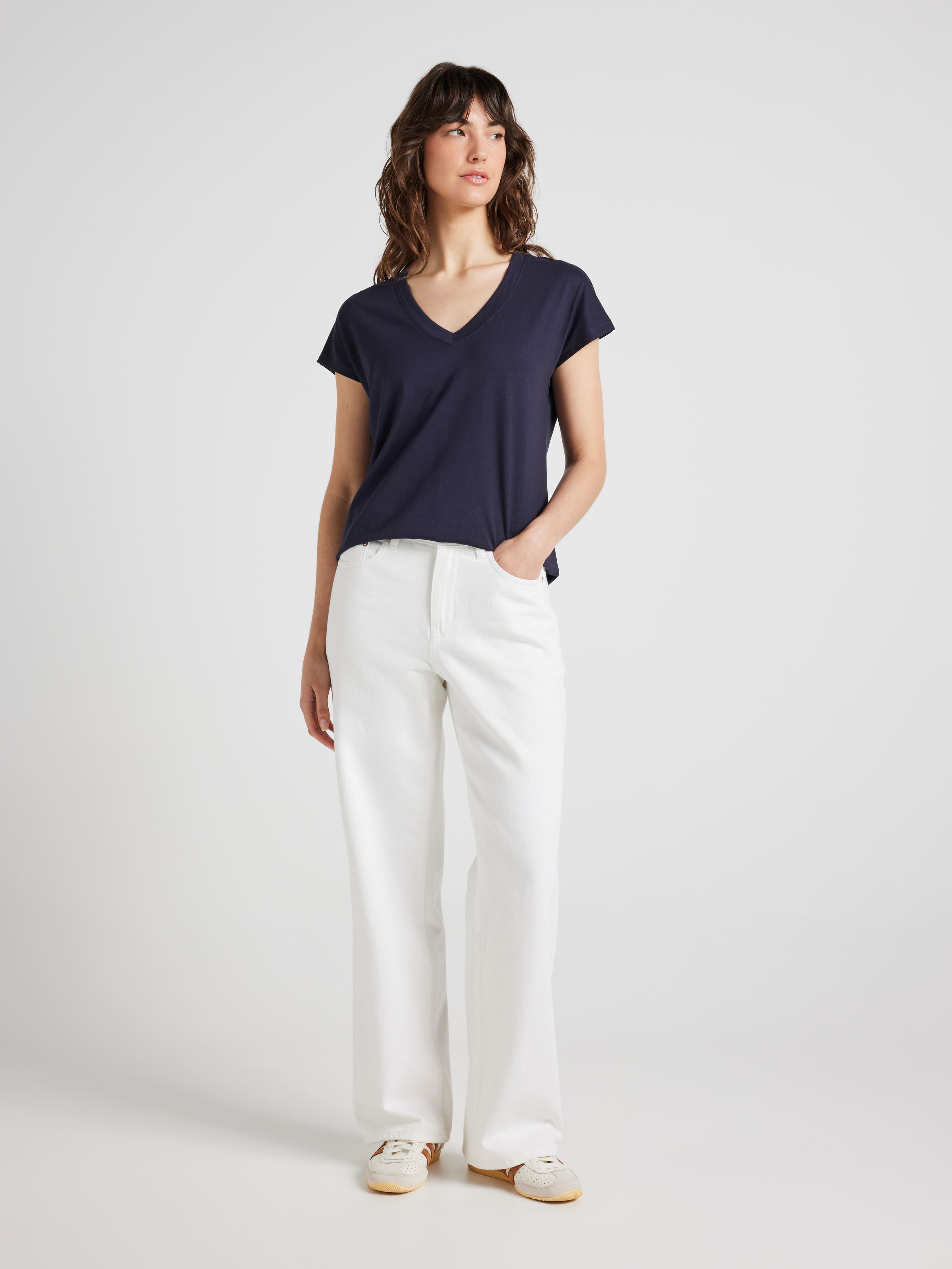 The Signature V Neck Tee