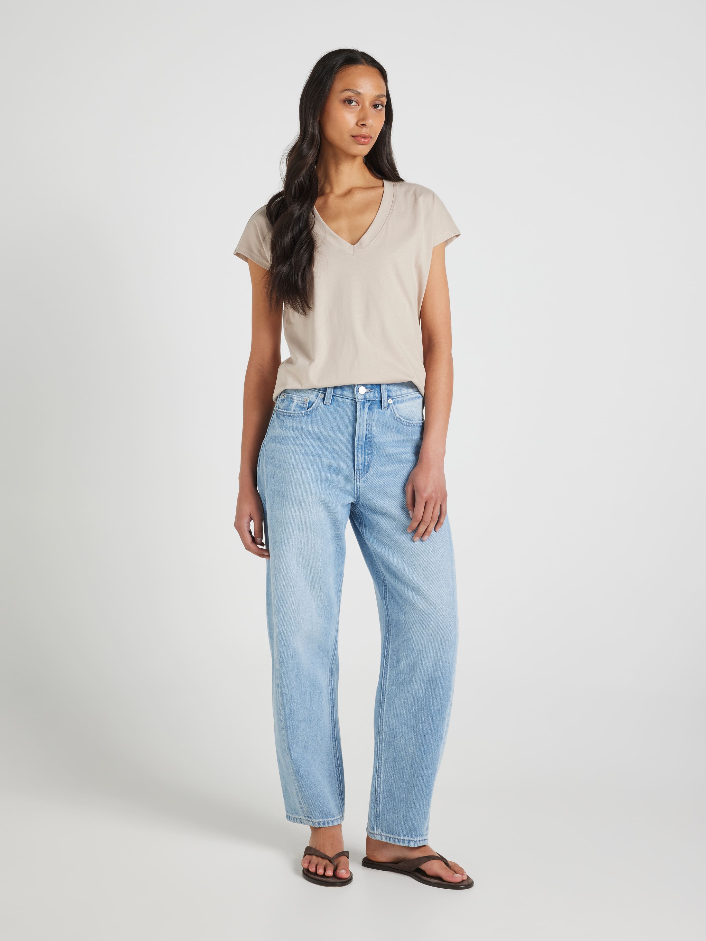 The Signature V Neck Tee