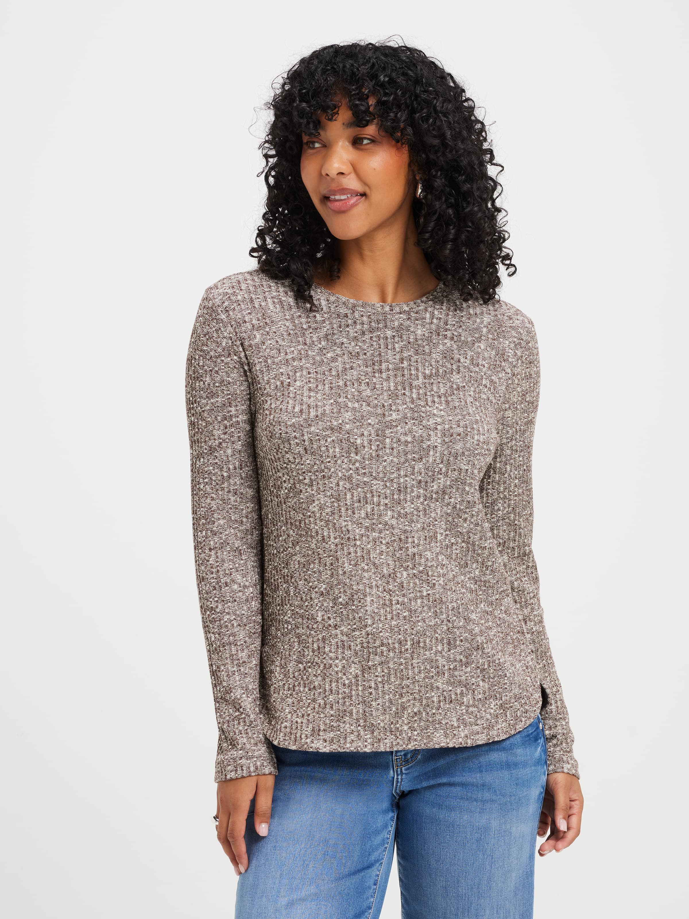 Eden Cosy Long Sleeve Rib Top