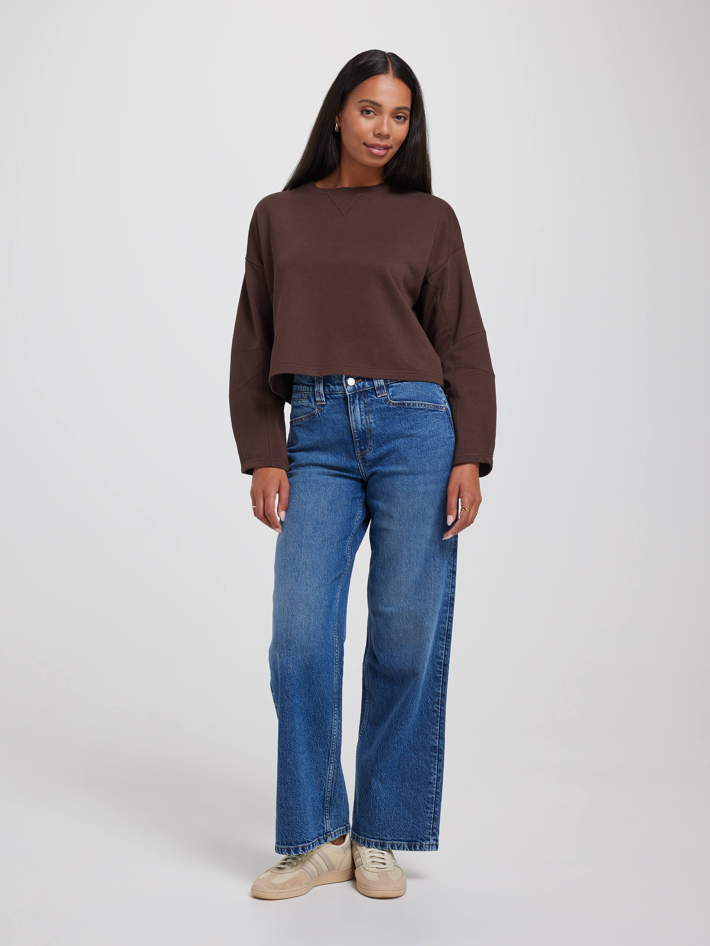 Zadie Cropped Crew Sweat