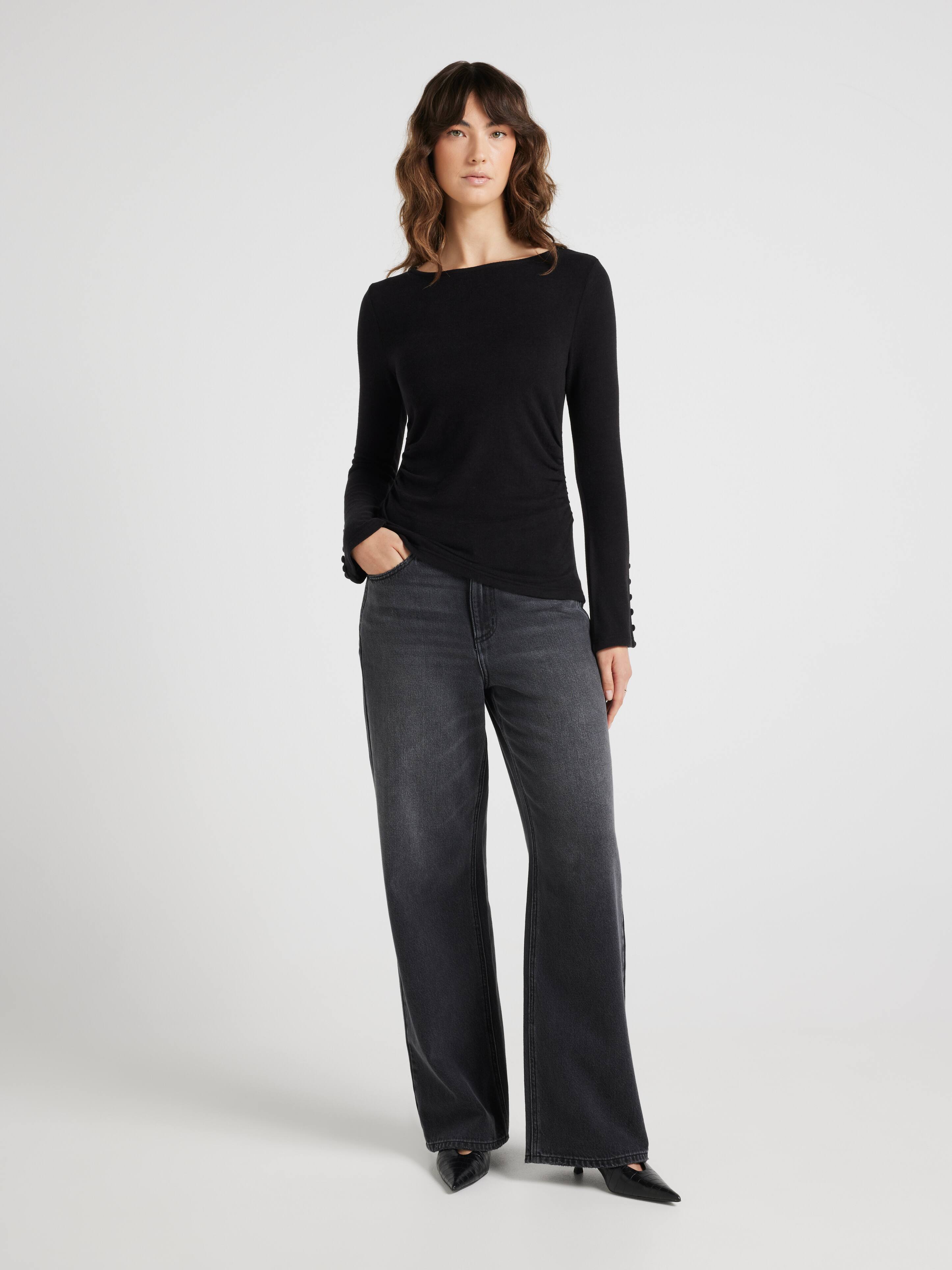 Saskia Button Top