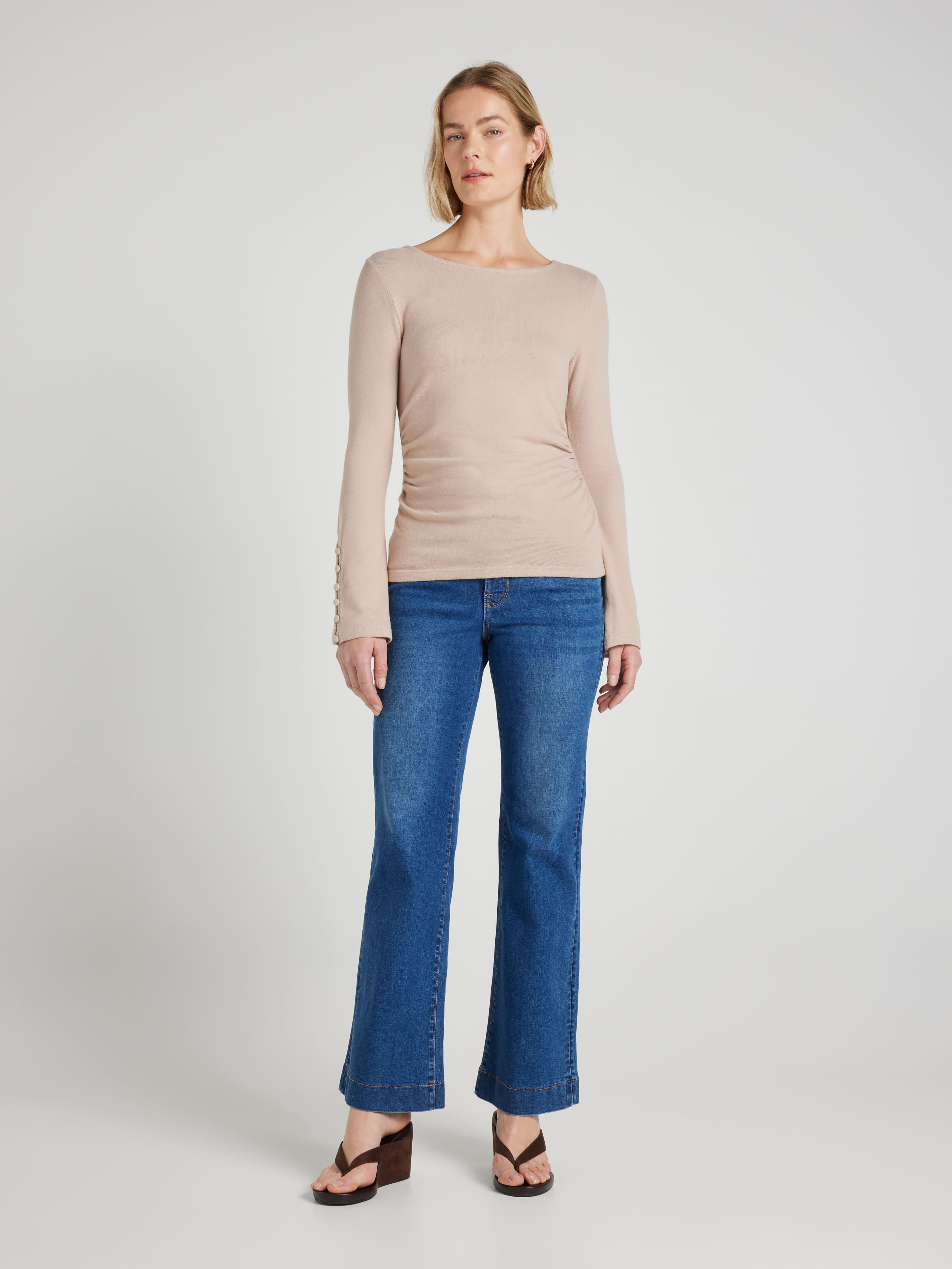 Saskia Button Top