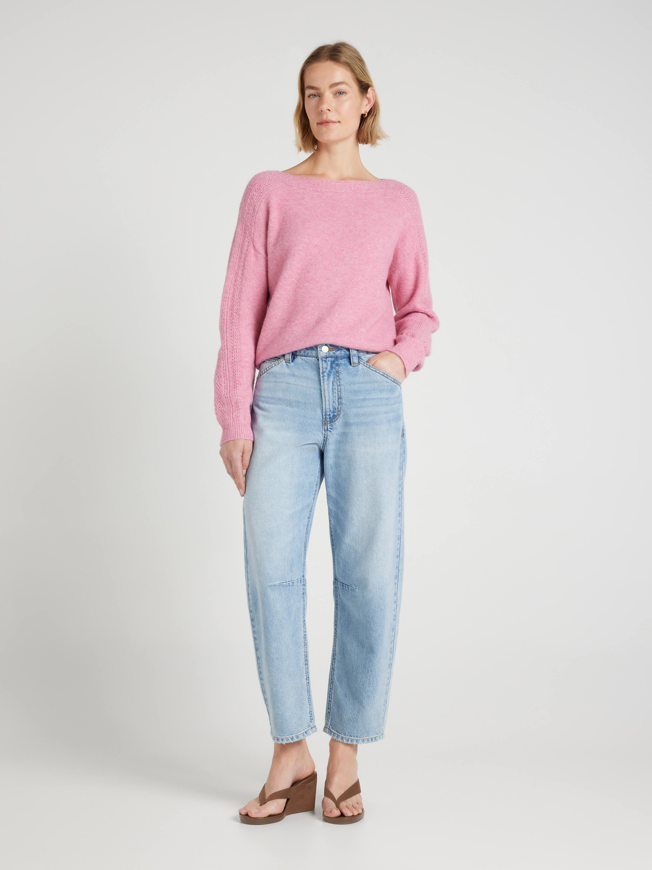 Dana Lace Boat Neck Pullover
