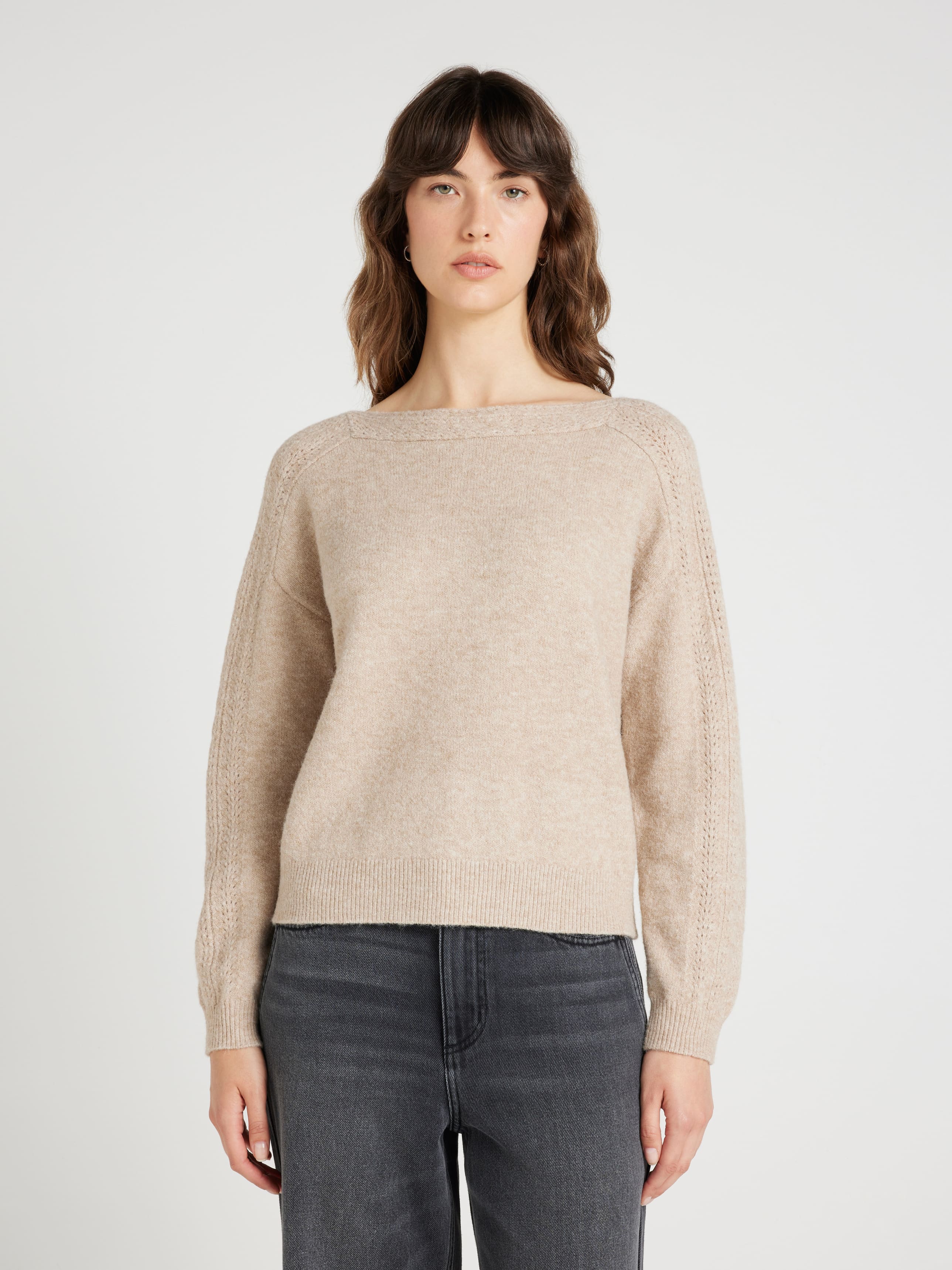 Dana Lace Boat Neck Pullover