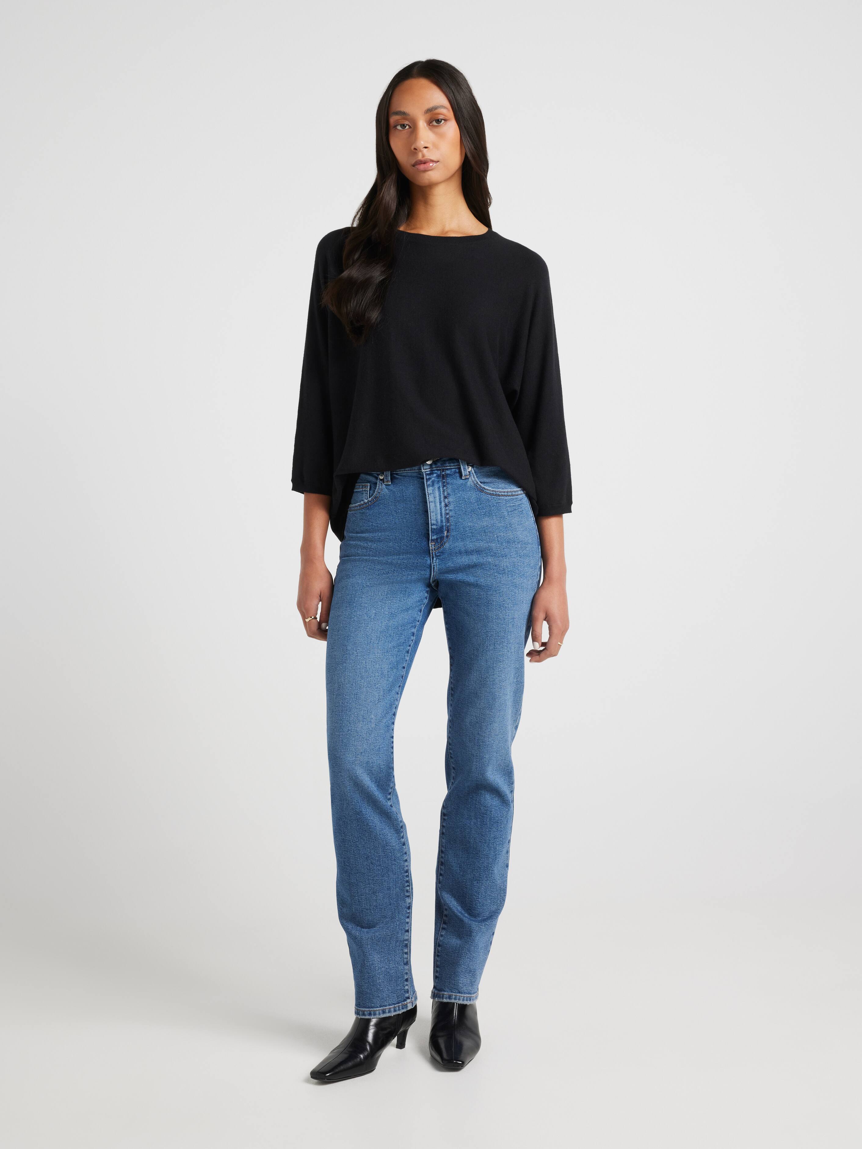 Joselyn 3/4 Sleeve Crew Pullover