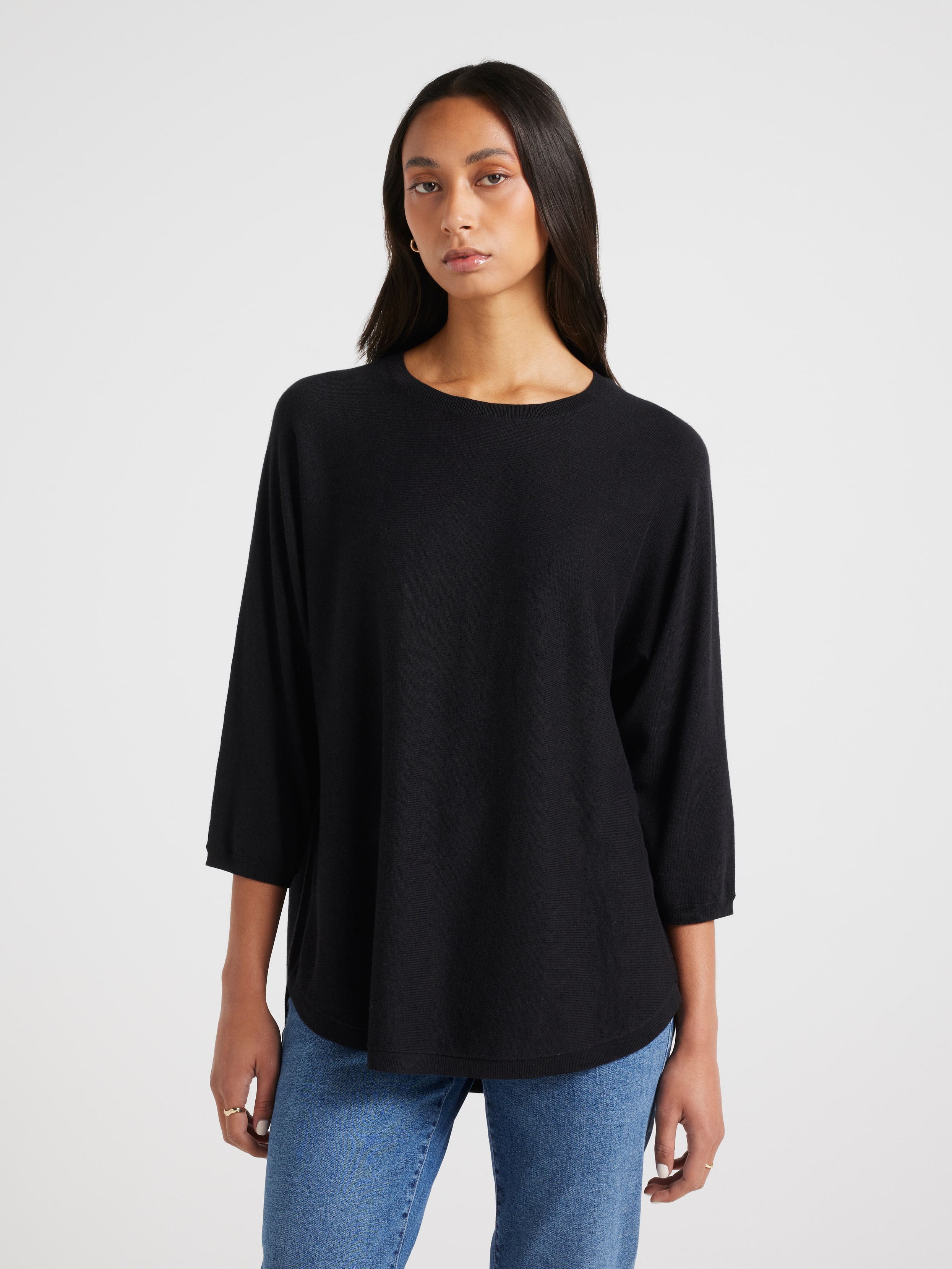 Joselyn 3/4 Sleeve Crew Pullover