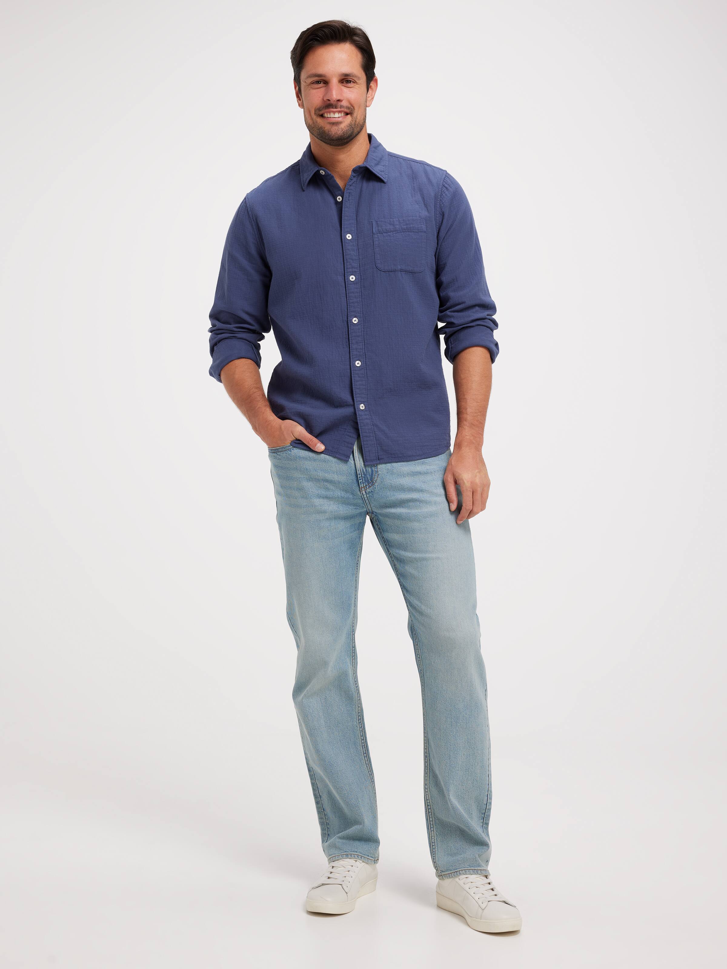 Long Sleeve Cotton Easy Shirt