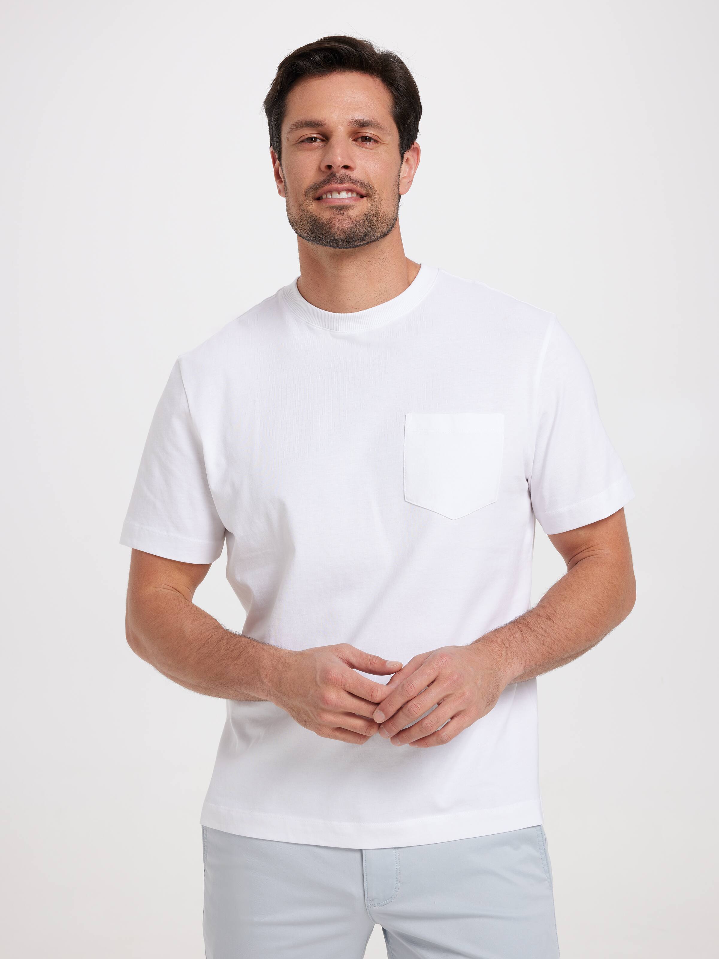 Short Sleeve Relaxed Fit Tee With Pocket