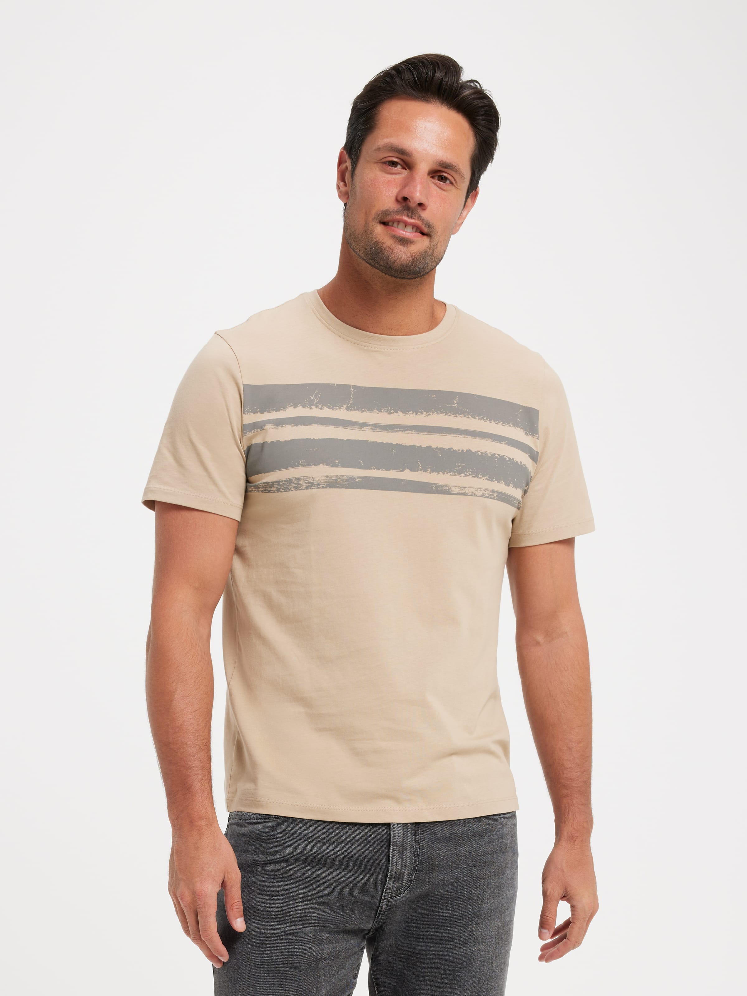 Short Sleeve Chest Stripe