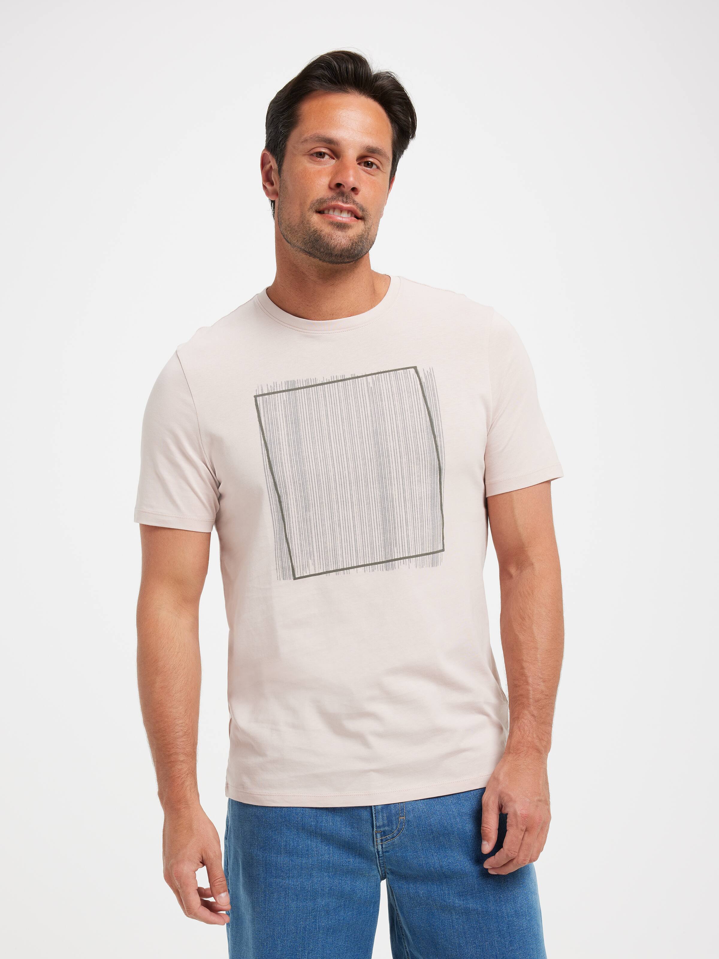 Short Sleeve Abstract Tonal Block