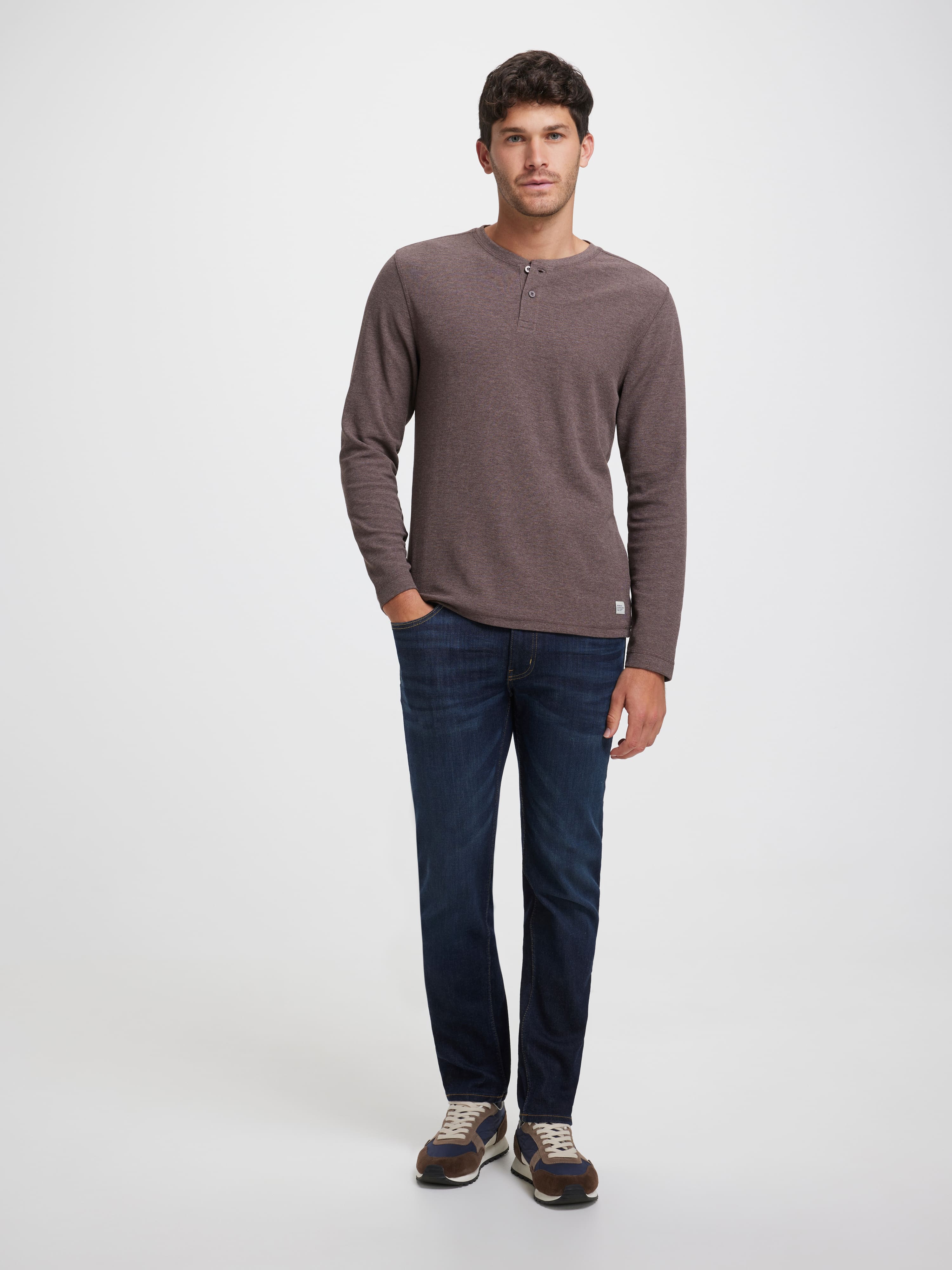 Classic Henley Long Sleeve Tee