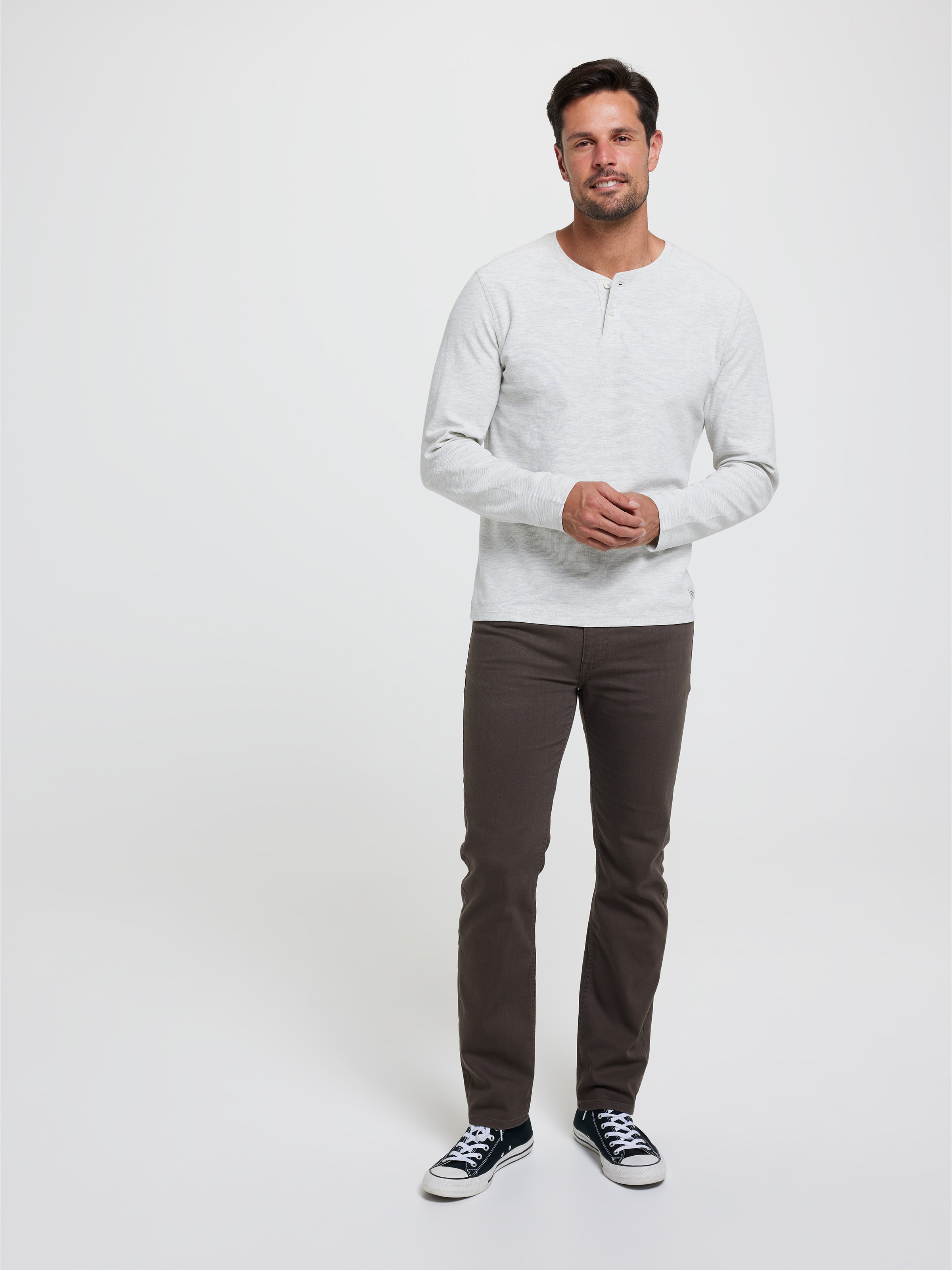 Classic Henley Long Sleeve Tee
