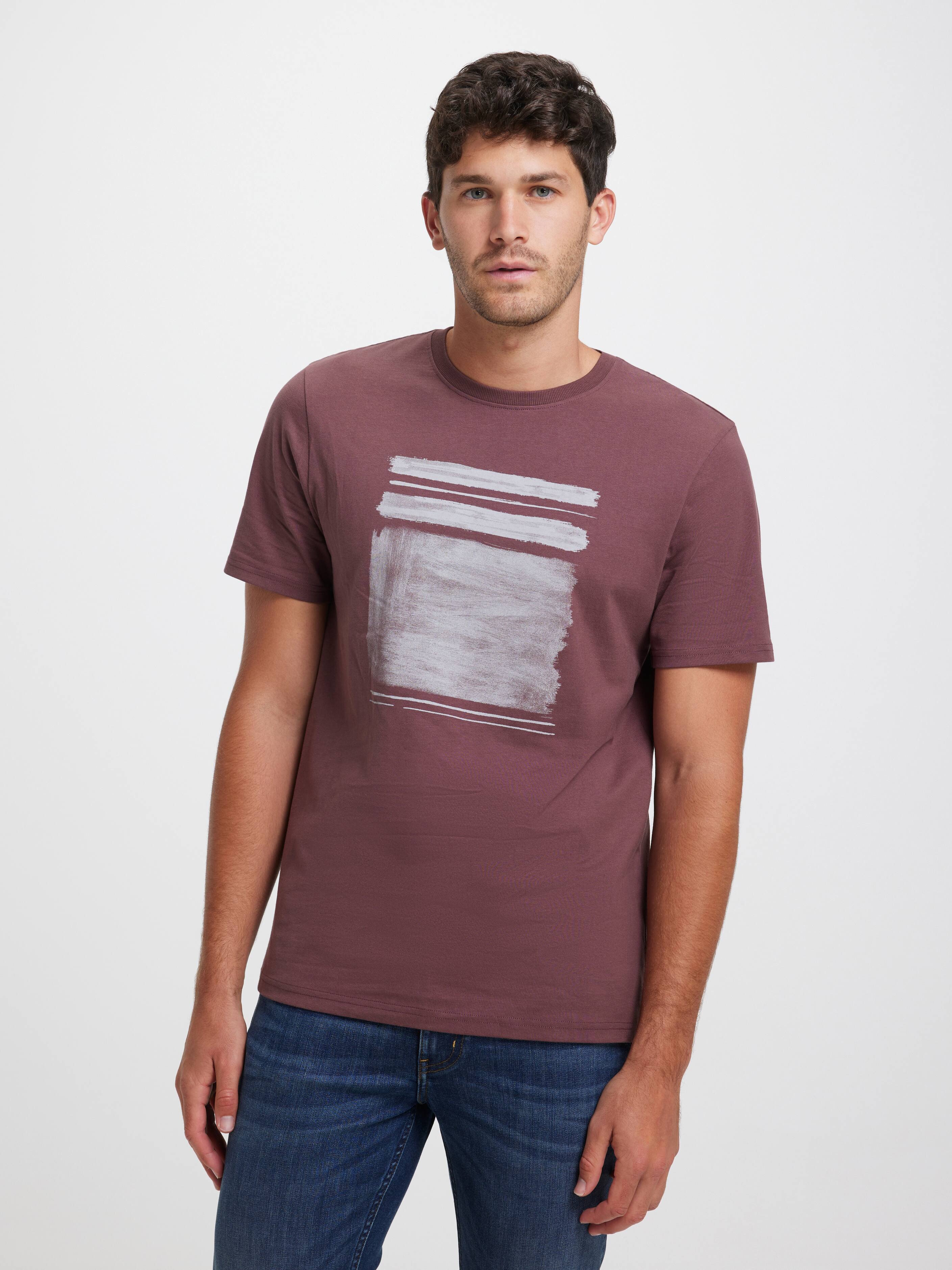 Short Sleeve Tonal Paint Slab Tee